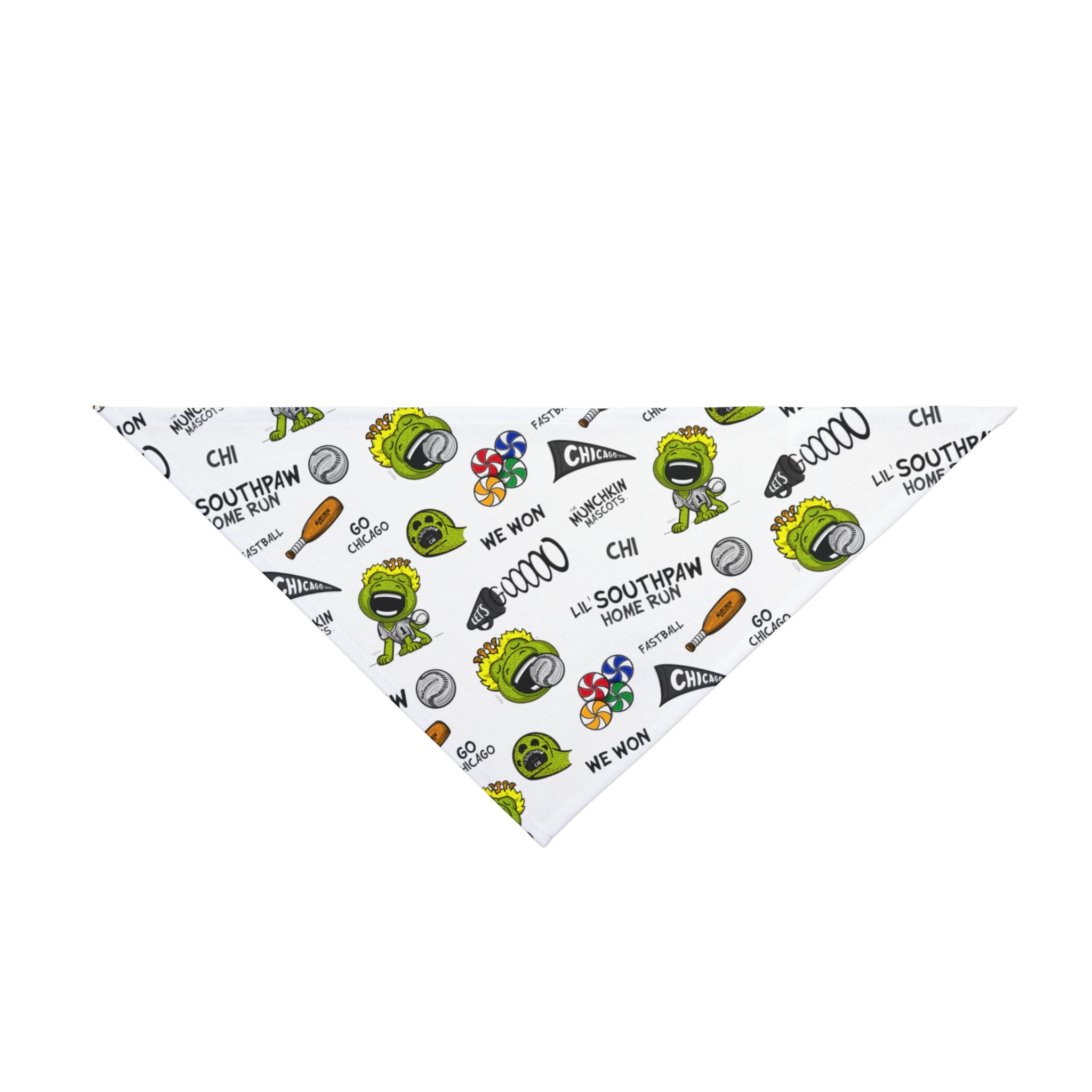 Pet Bandana - Pattern - Lil' Southpaw CHI Baseball