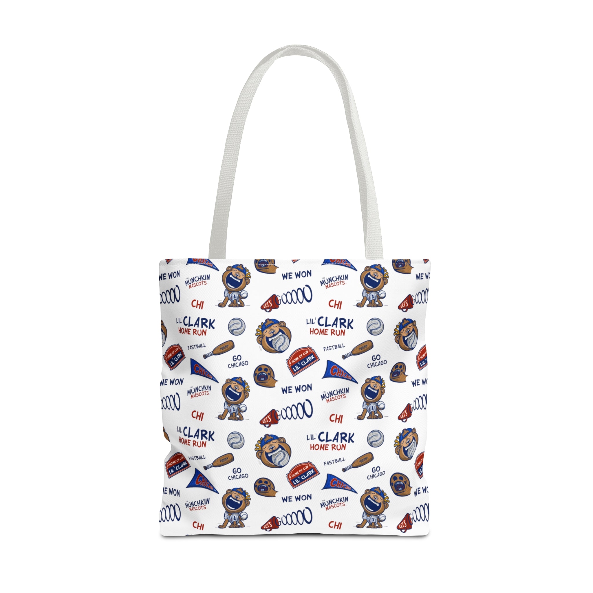 Tote Bag (AOP) - Pattern - Lil' Clark CHI Baseball