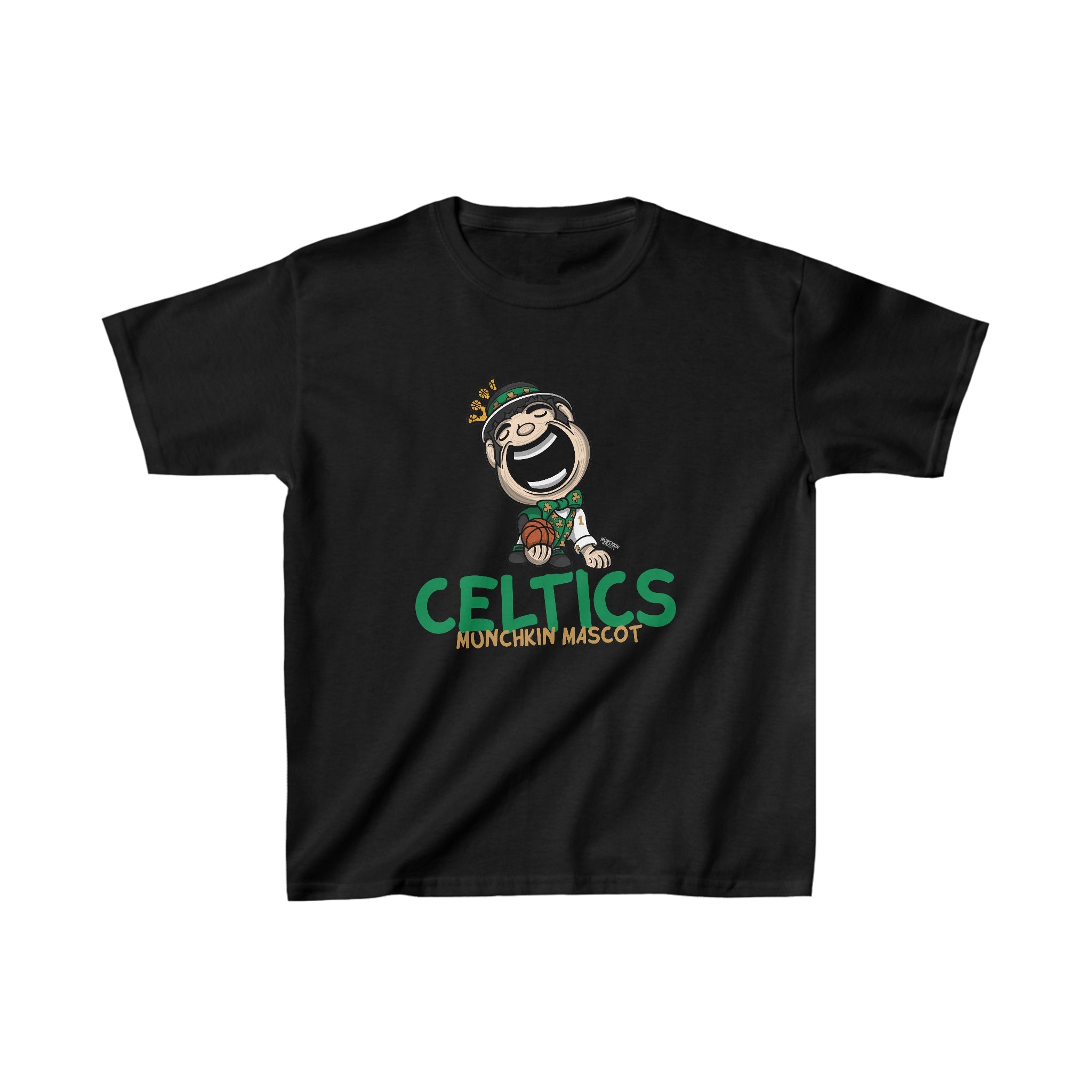 Kids Heavy Cotton™ Tee - Munchkin Mascot - Lil' Lucky BOS Basketball