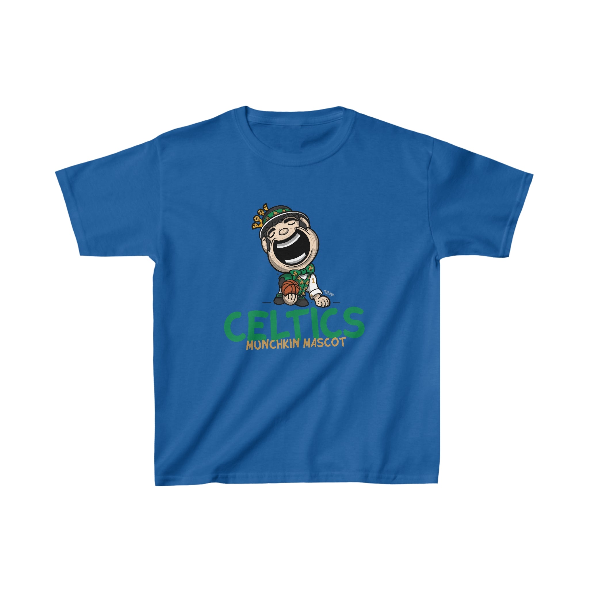 Kids Heavy Cotton™ Tee - Munchkin Mascot - Lil' Lucky BOS Basketball