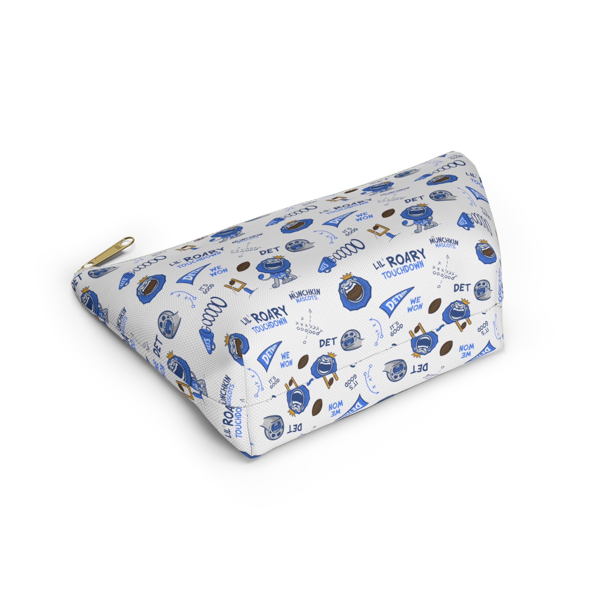 Accessory Pouch w T-bottom - Pattern - Lil' Roary DET Football