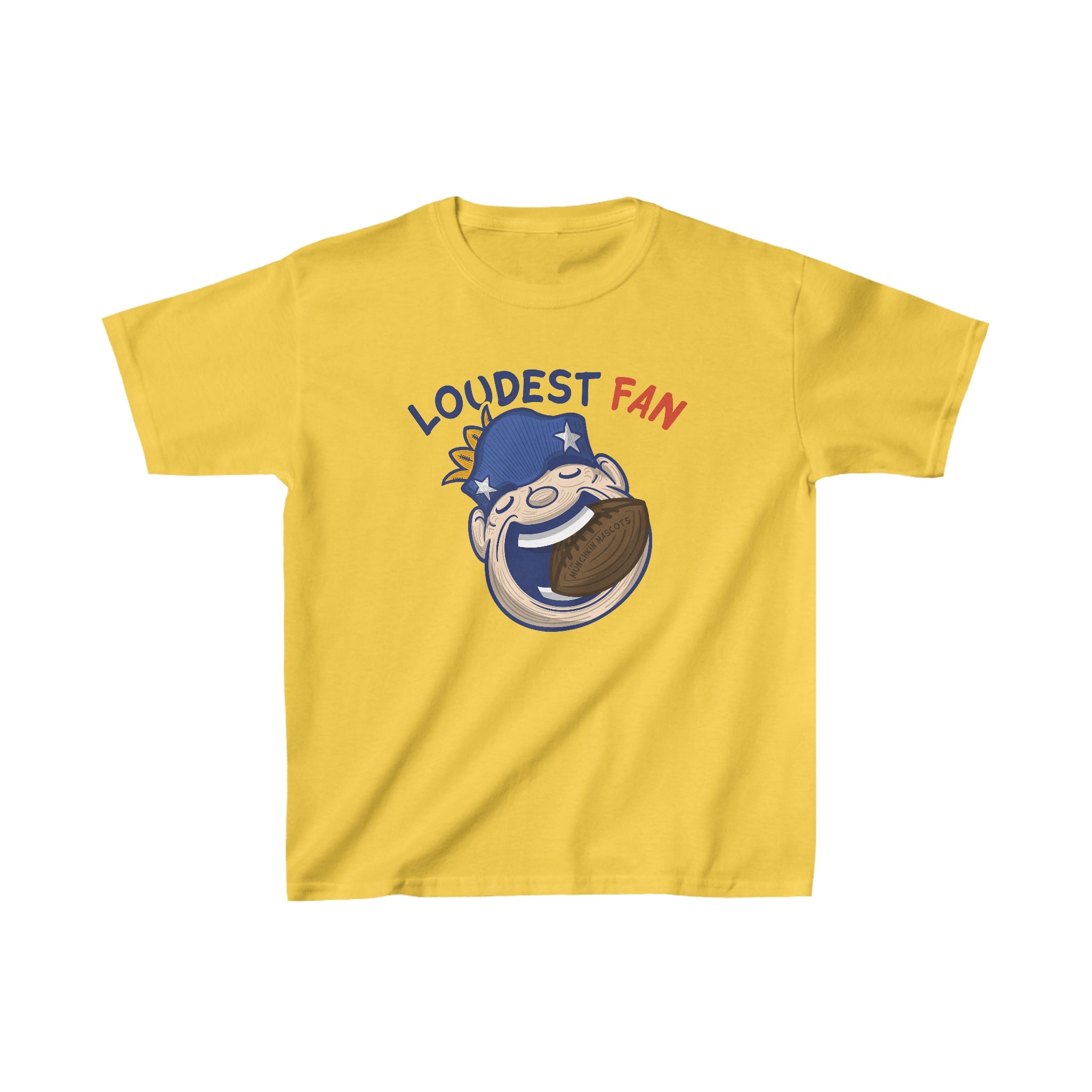 Kids Heavy Cotton™ Tee - Loudest Fan - Lil' Pat NE Football