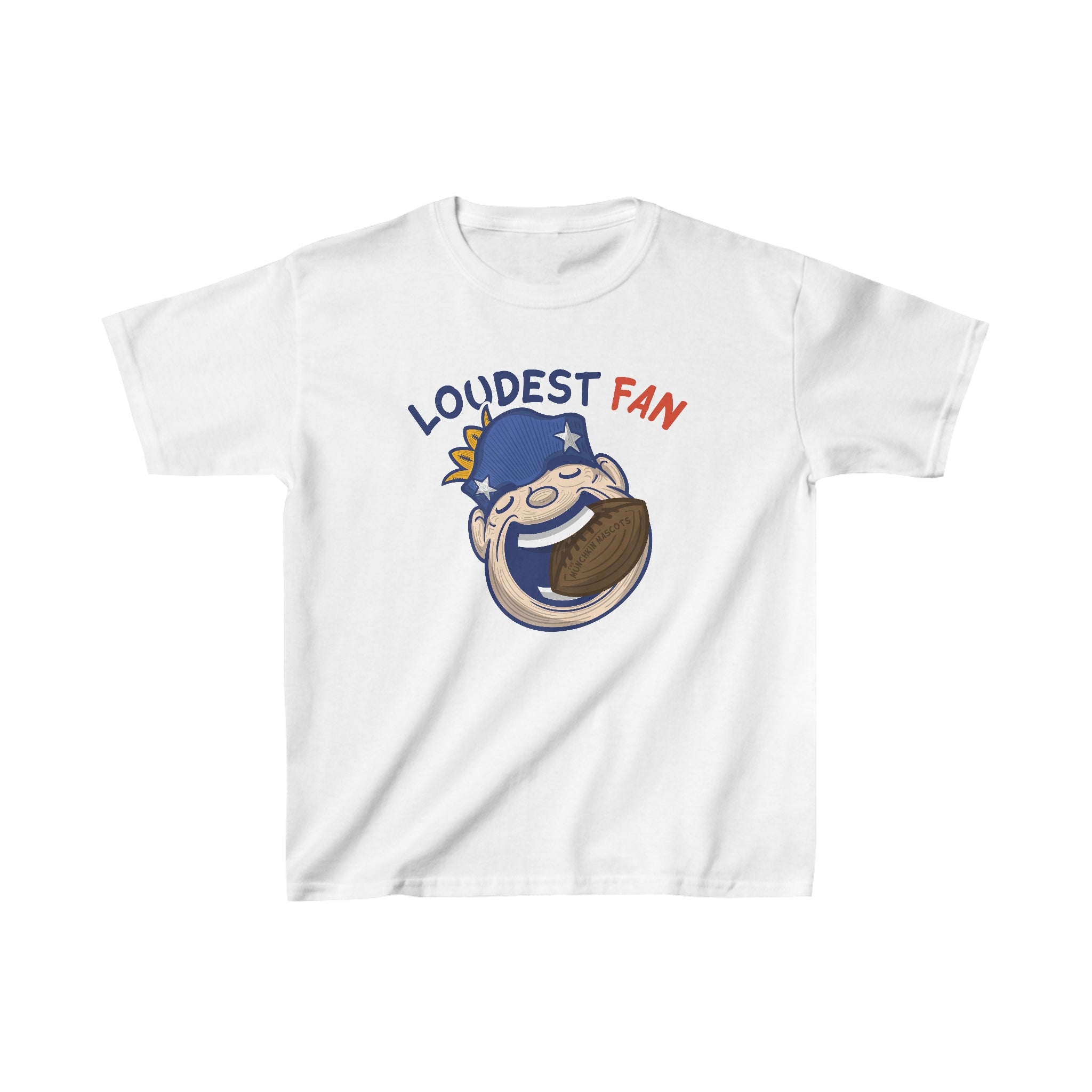 Kids Heavy Cotton™ Tee - Loudest Fan - Lil' Pat NE Football