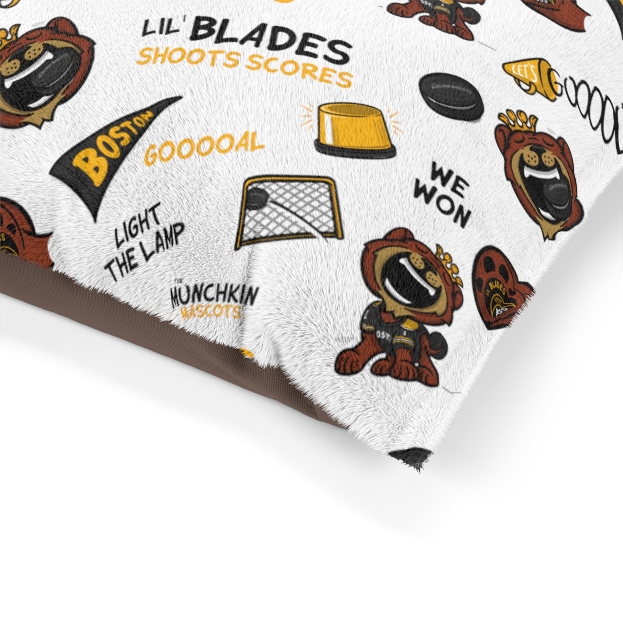 Pet Bed - Lets Go + Pattern - Lil' Blades BOS Hockey