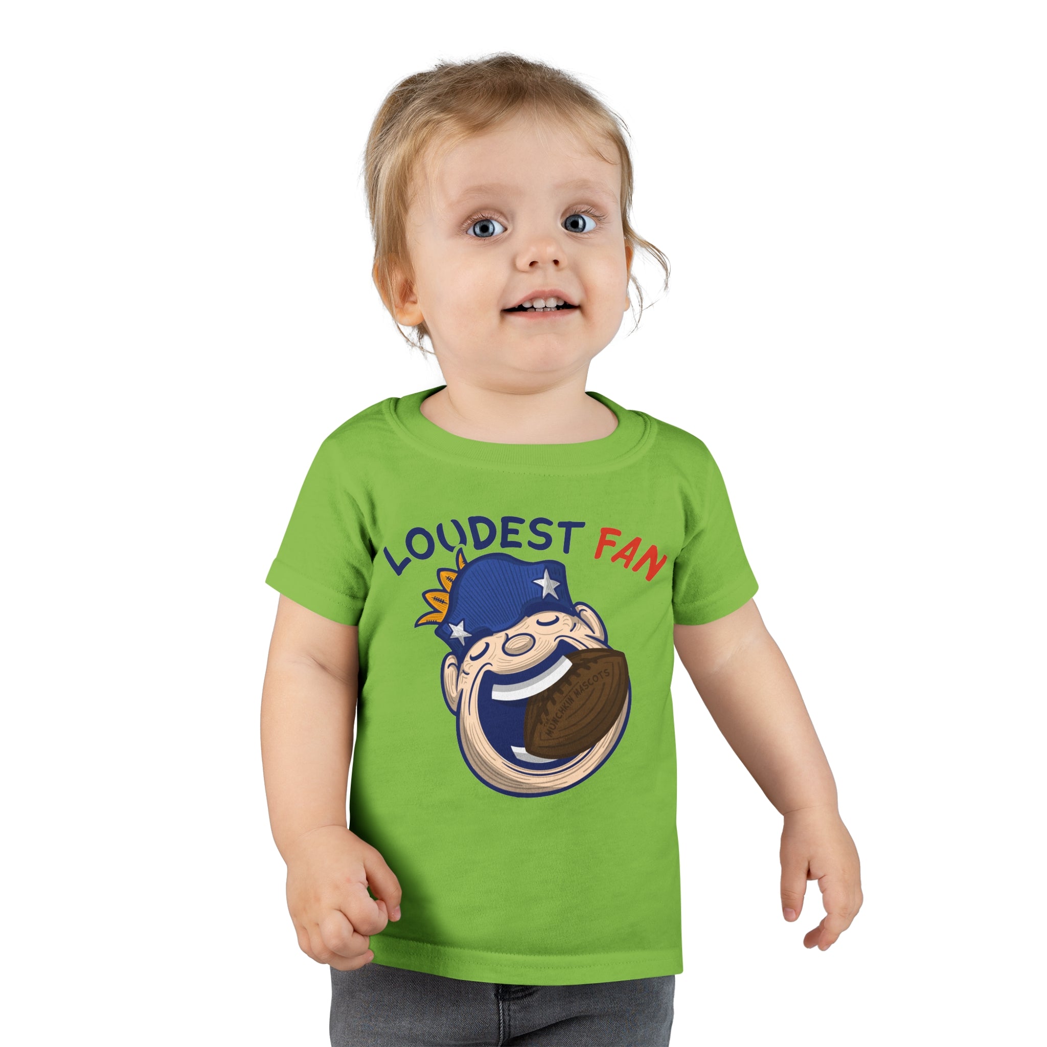 Toddler T-shirt - Loudest Fan - Lil' Pat NE Football