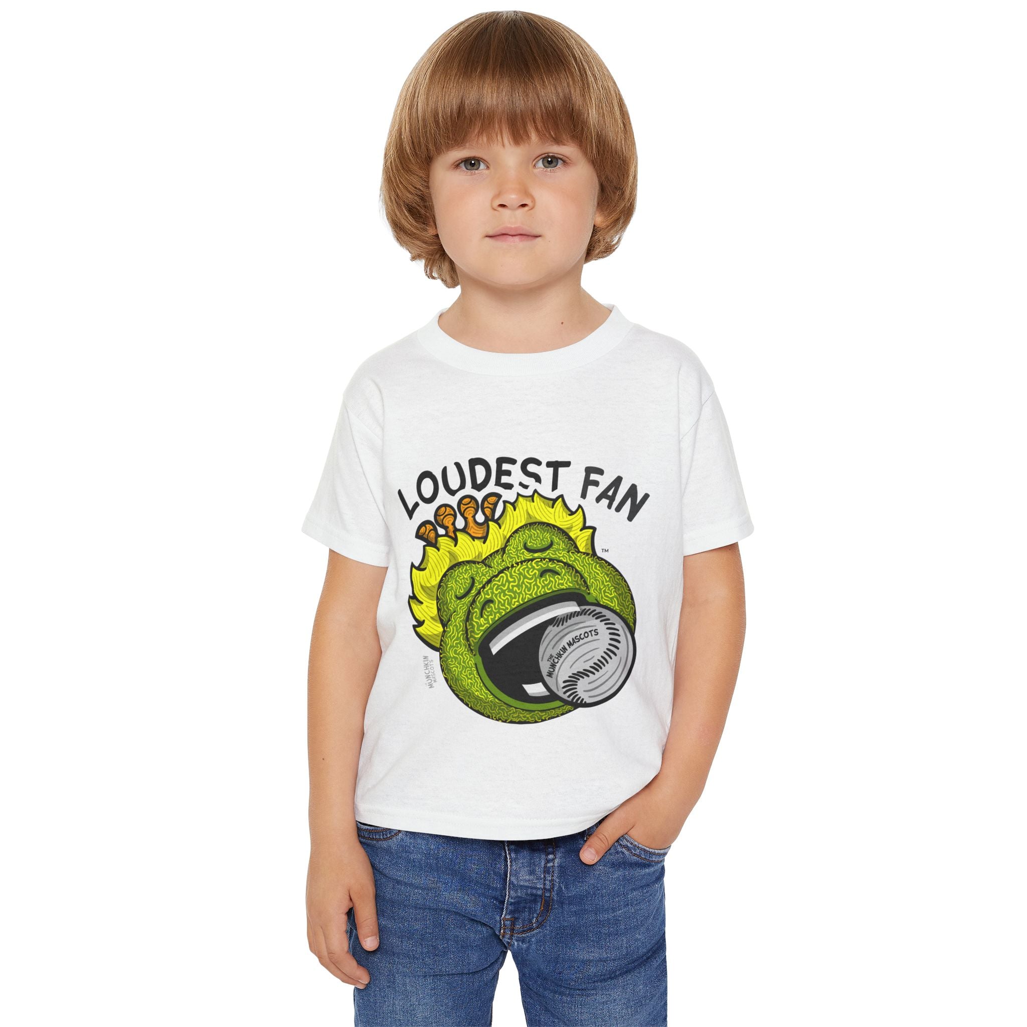 Chicago Baseball Toddler Tshirt Lil' Southpaw 'Loudest Fan' | Hand-Drawn Art | Gifts for Kids