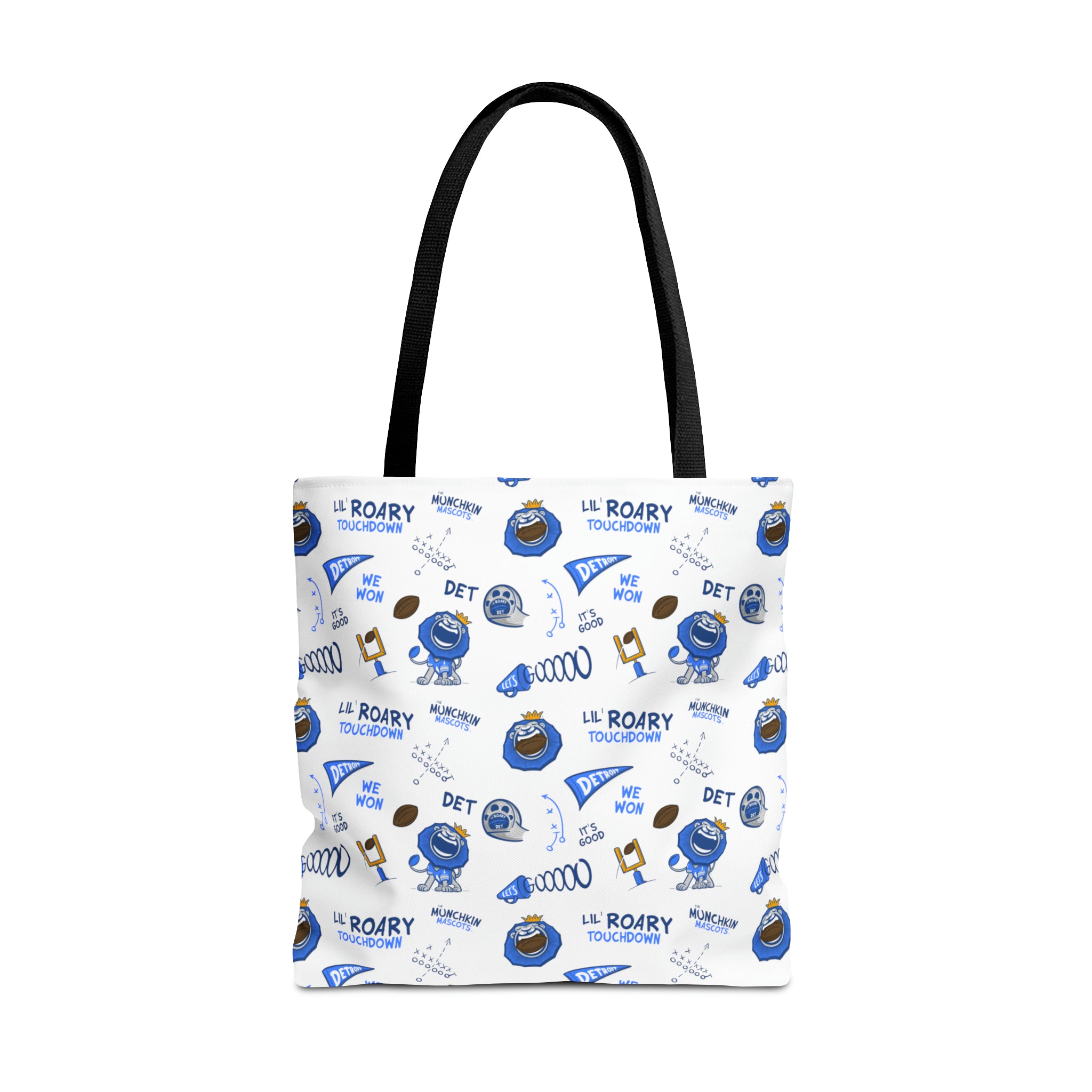 Tote Bag (AOP) - Pattern - Lil' Roary DET Football