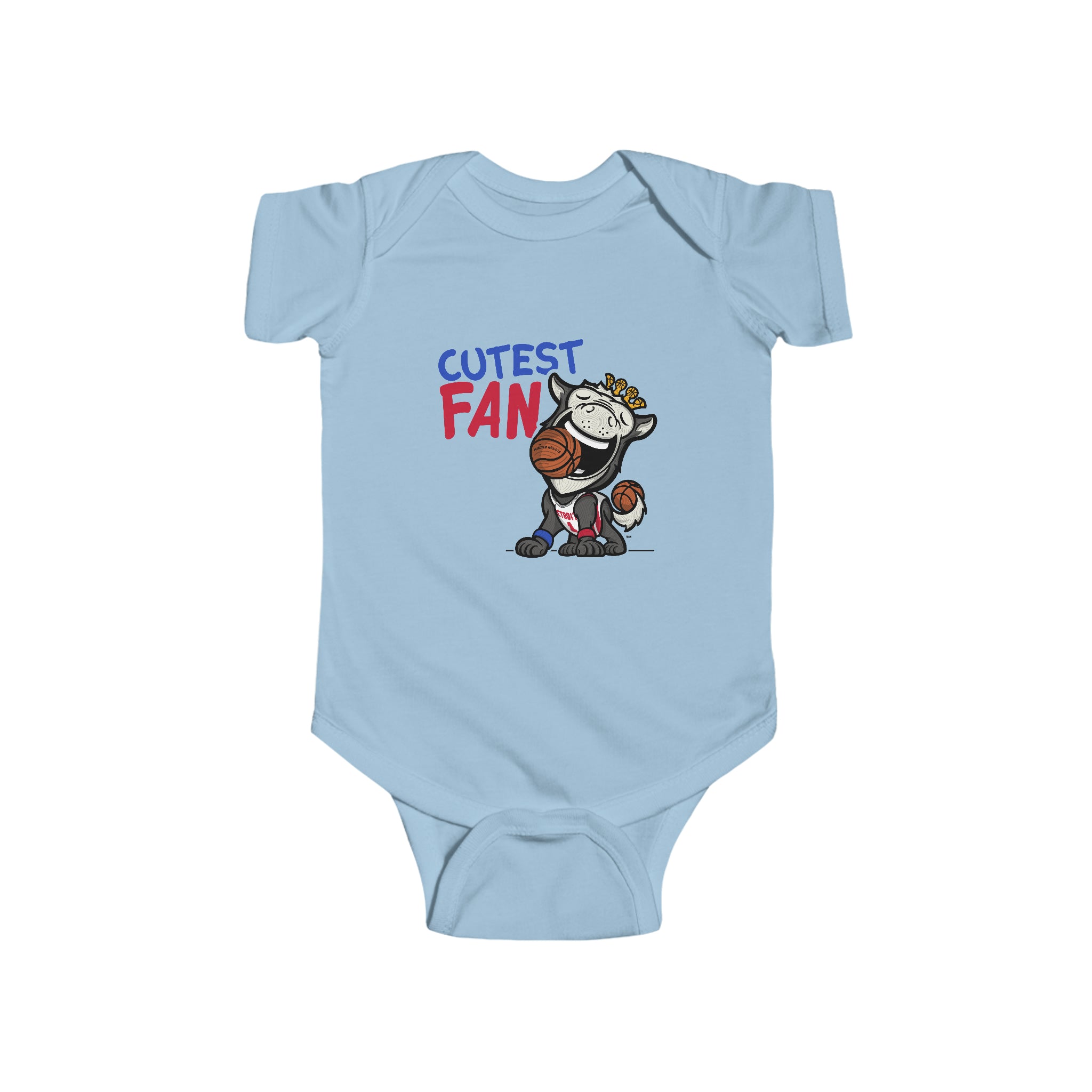 Infant Fine Jersey Bodysuit - Cutest Fan - Lil' Hooper DET Basketball