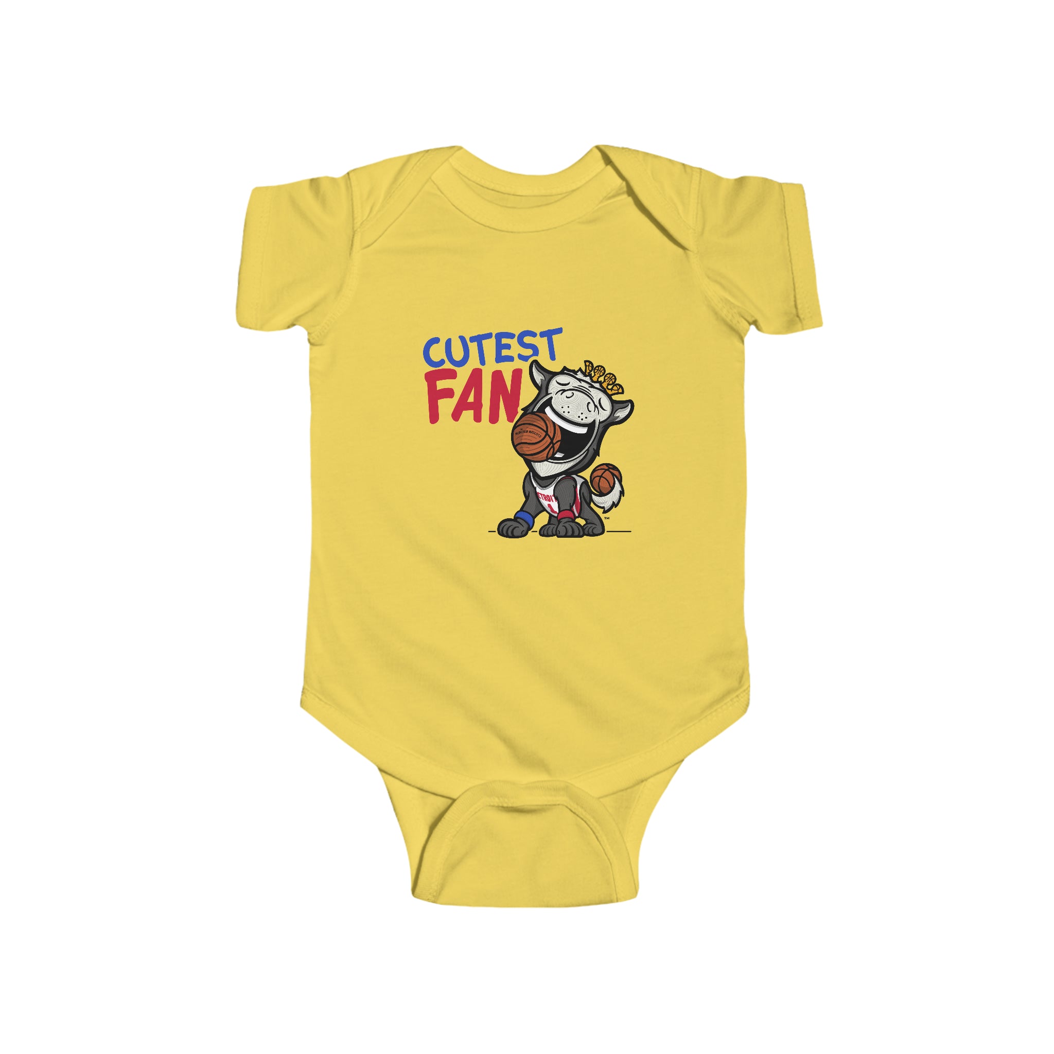 Infant Fine Jersey Bodysuit - Cutest Fan - Lil' Hooper DET Basketball