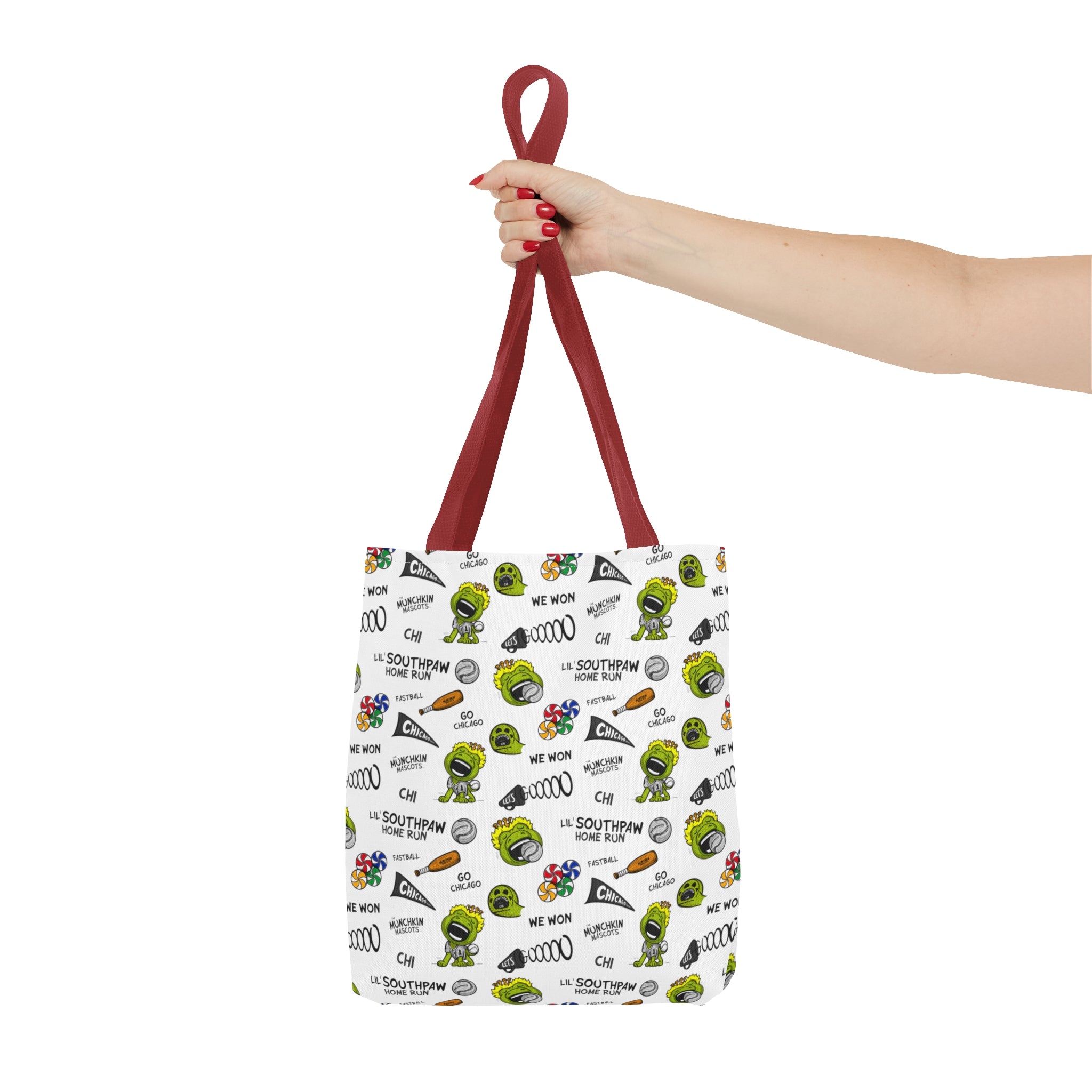 Tote Bag (AOP) - Pattern - Lil' Southpaw CHI Baseball