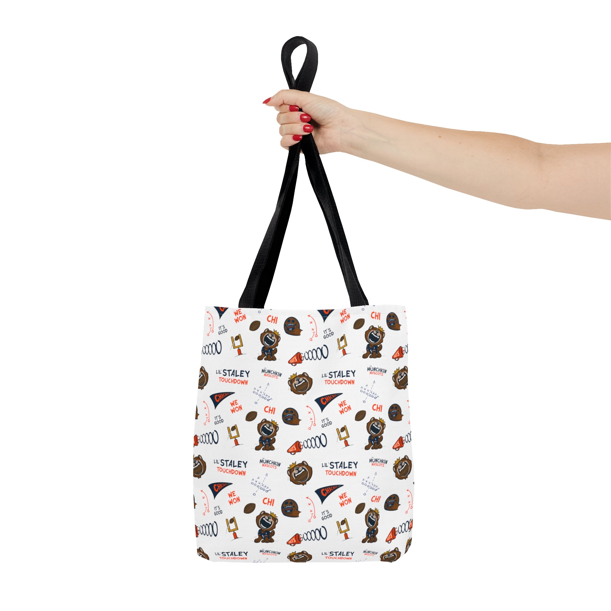 Tote Bag (AOP) - Pattern - Lil' Staley CHI Football