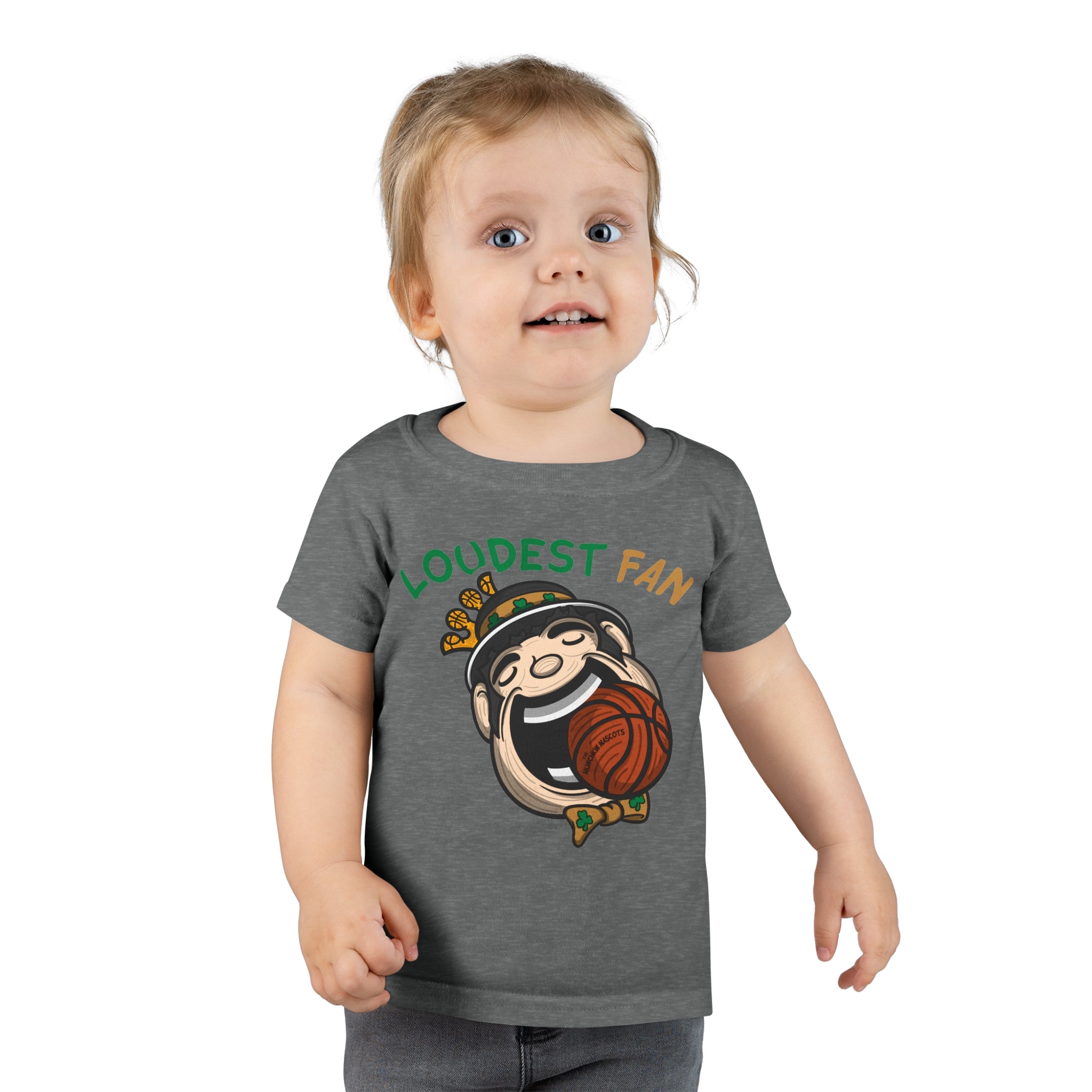 Toddler T-shirt - Loudest Fan - Lil' Lucky BOS Basketball