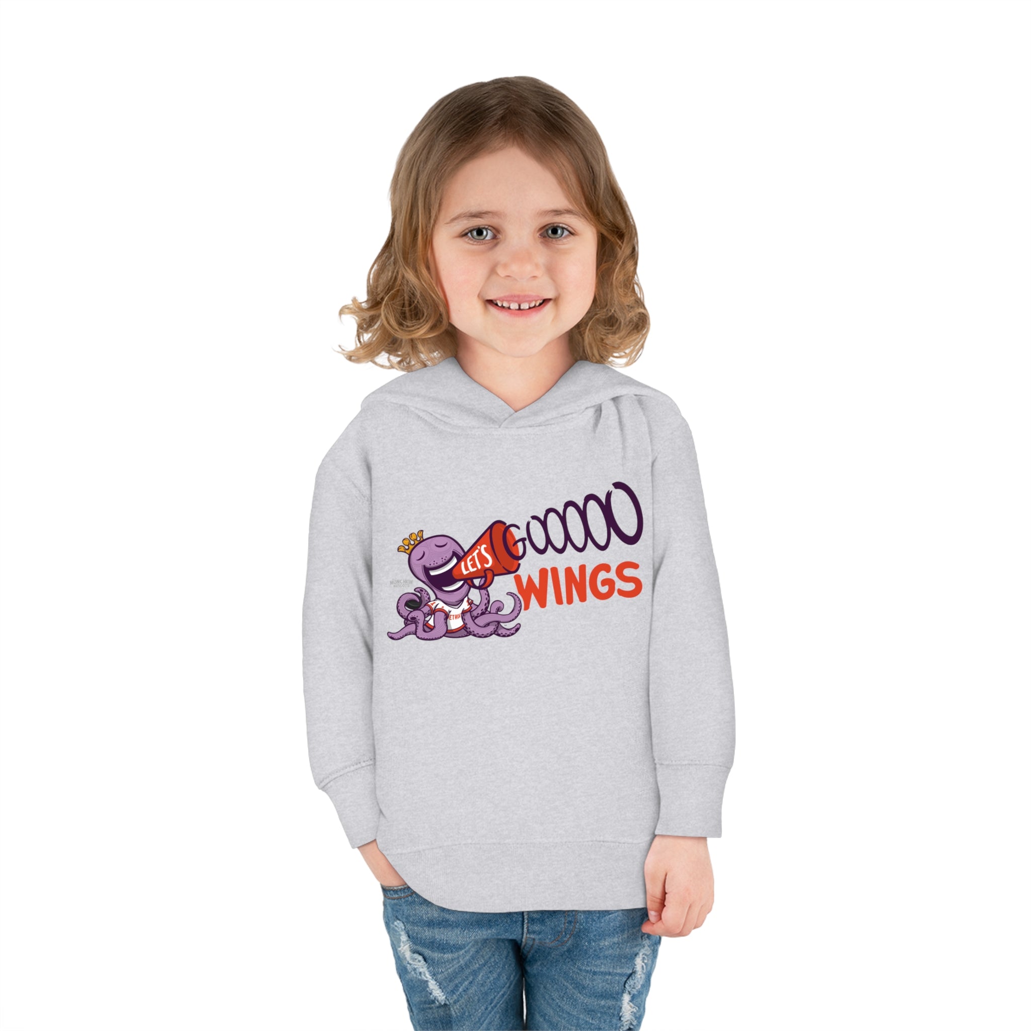 Toddler Pullover Fleece Hoodie - Let's Go - Lil' Stanley DET Hockey