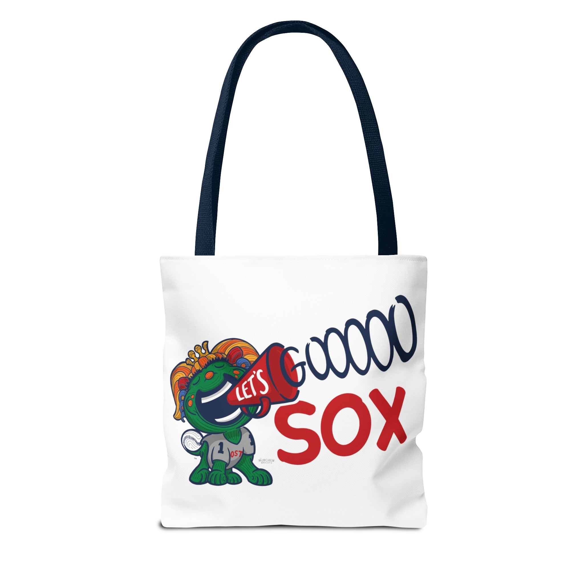 Tote Bag (AOP) - LOVE + Lets Go - Lil' Miss Tessie BOS Baseball