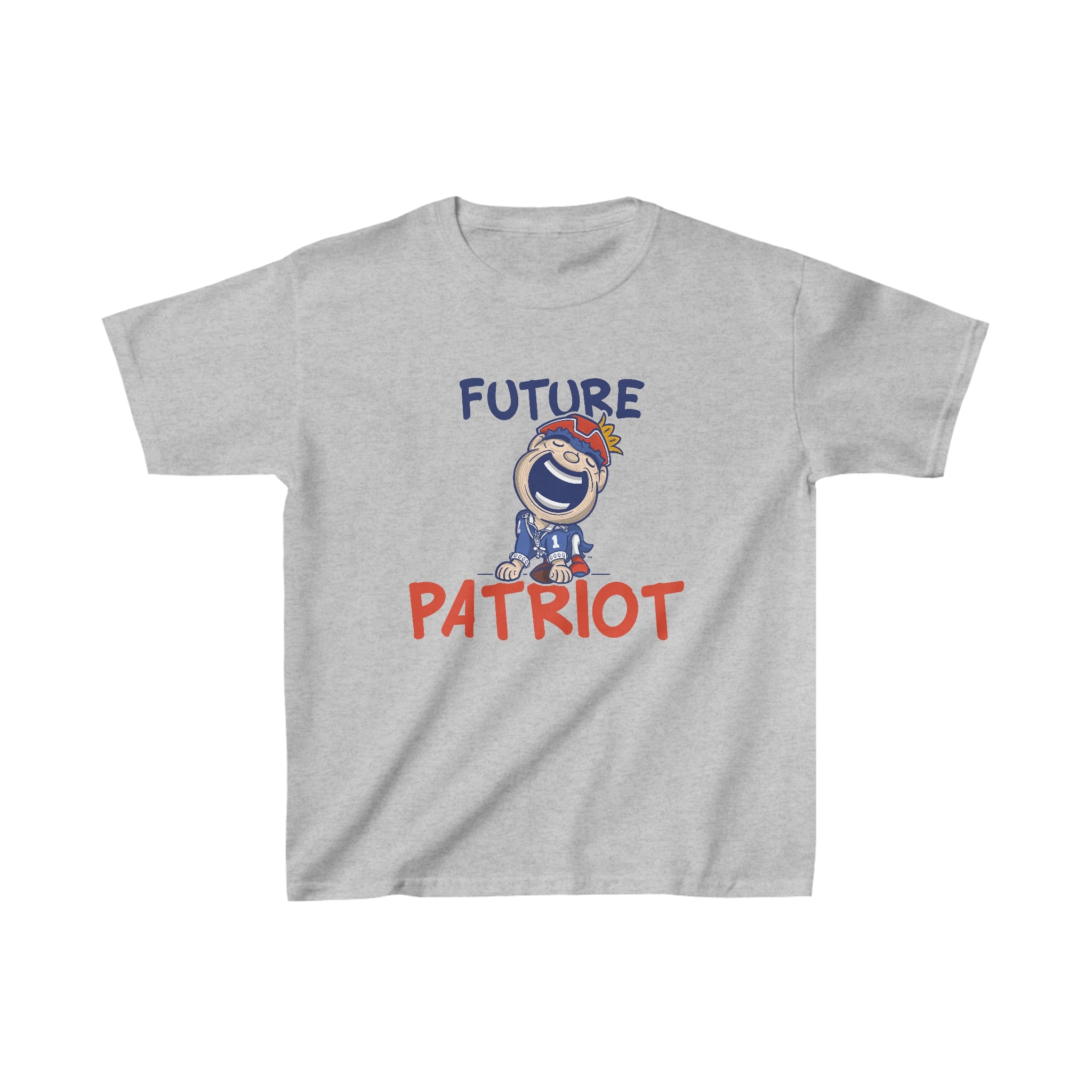 Kids Heavy Cotton™ Tee - Future Patriot - Lil' Pat NE Football