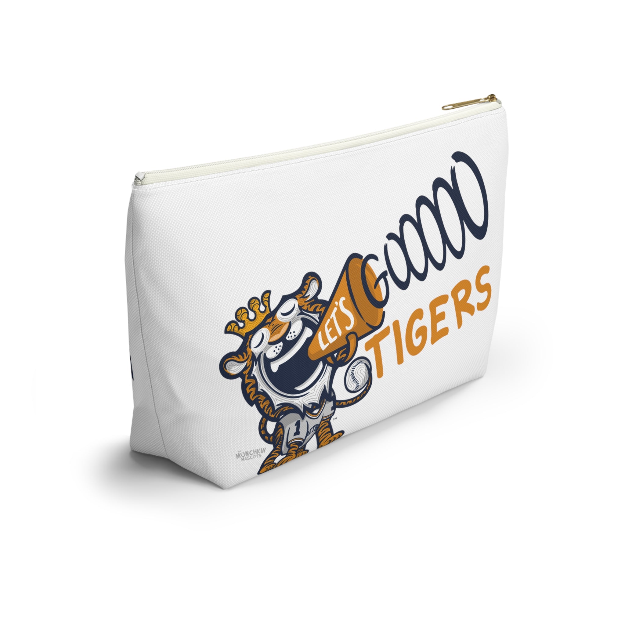 Accessory Pouch w T-bottom - Pattern - Lil' Paws DET Baseball