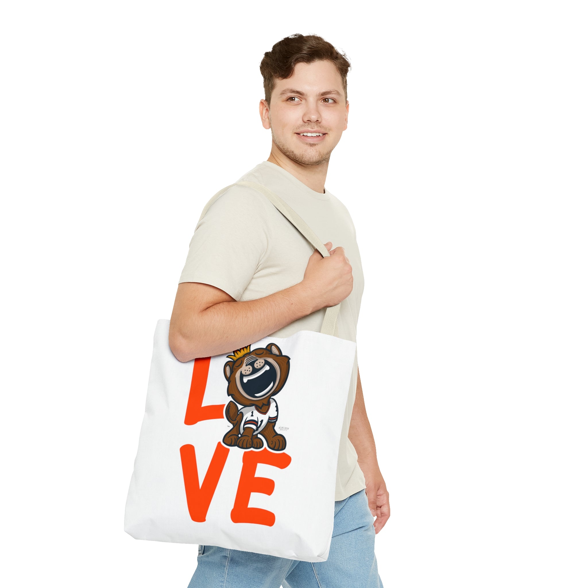 Tote Bag (AOP) - LOVE + Lets Go - Lil' Staley CHI Football