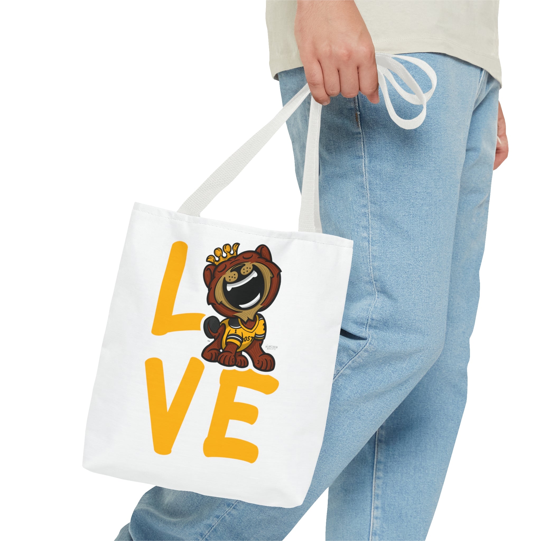 Tote Bag (AOP) - LOVE + Lets Go - Lil' Blades BOS Hockey