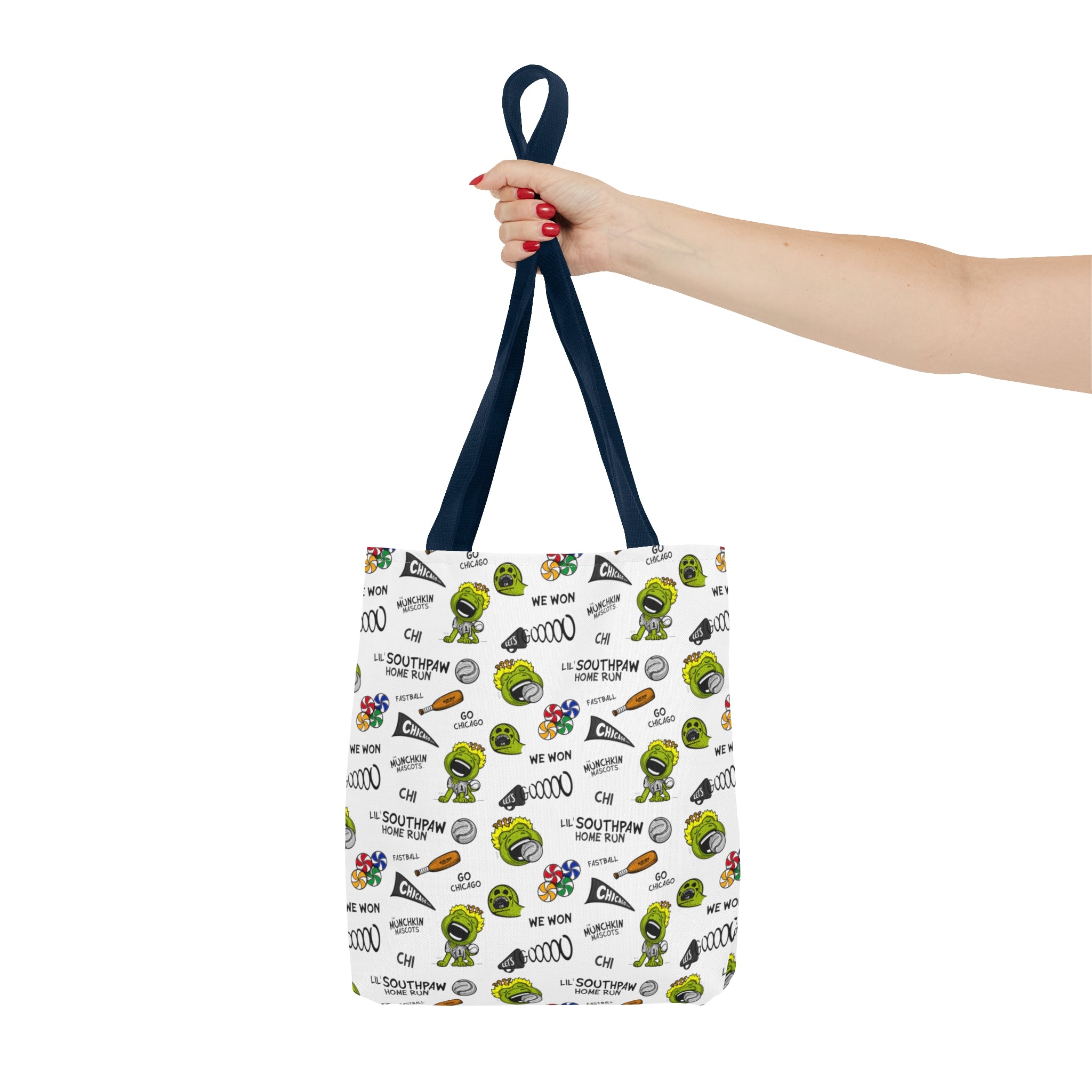 Tote Bag (AOP) - Pattern - Lil' Southpaw CHI Baseball