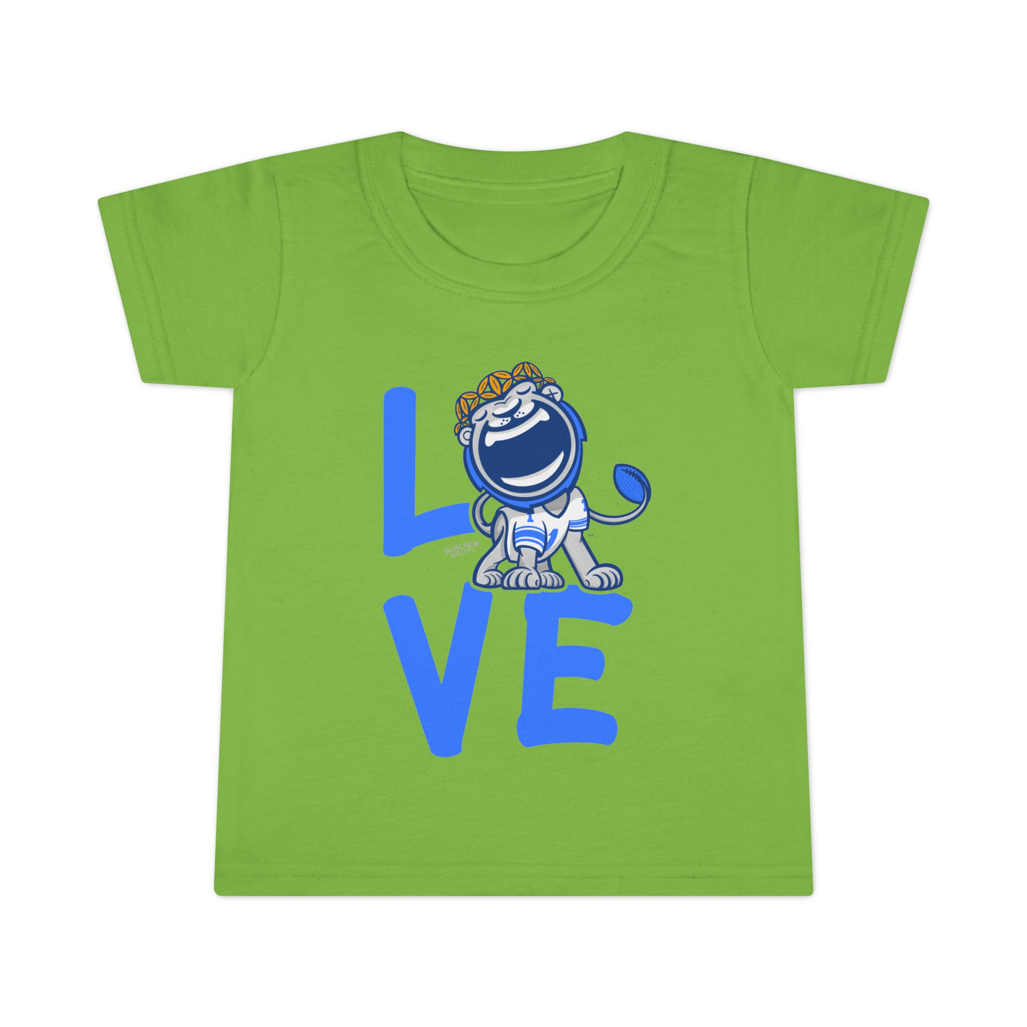 Toddler T-shirt - LOVE - Lil' Miss Roary DET Football