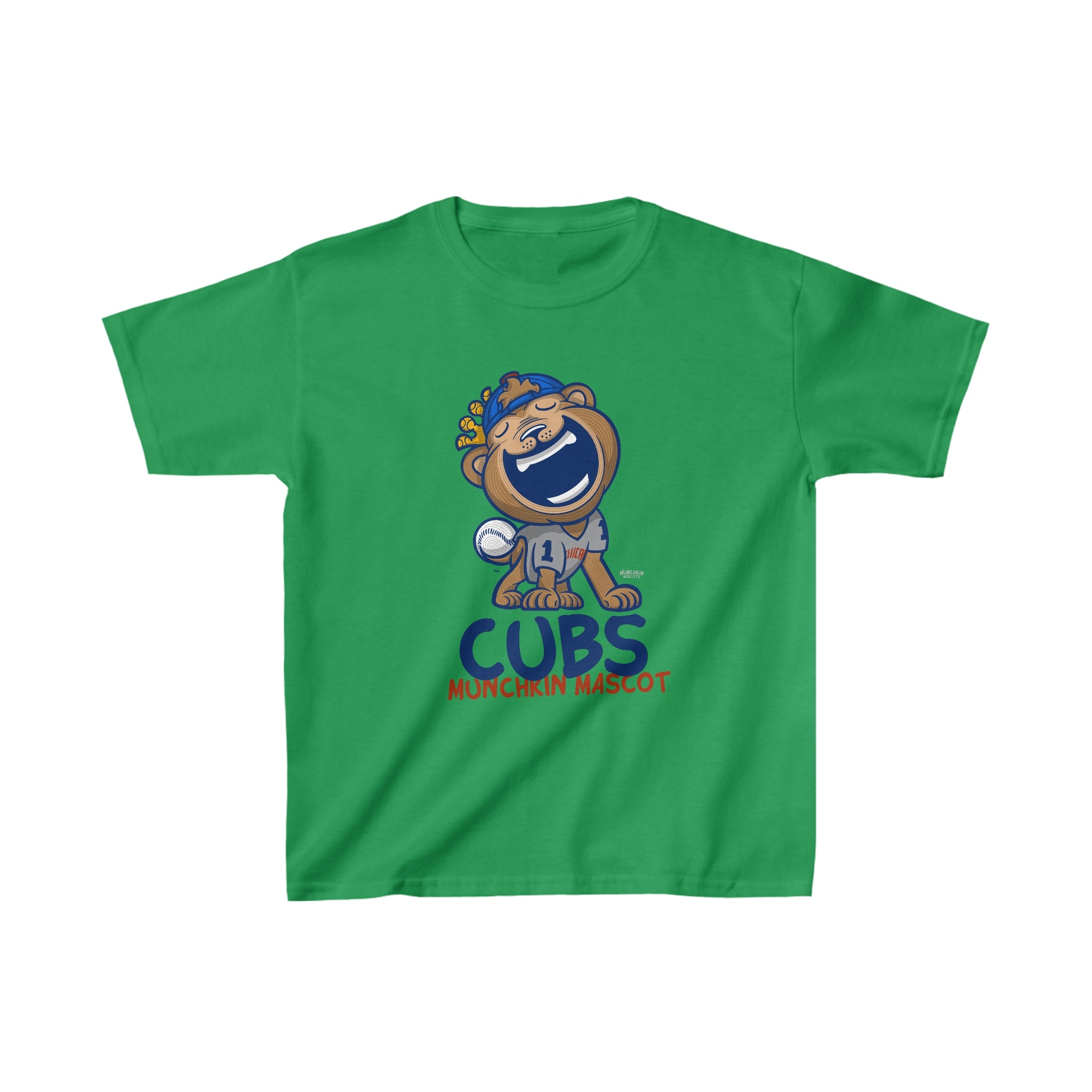 Kids Heavy Cotton™ Tee - Munchkin Mascot - Lil' Clark CHI Baseball