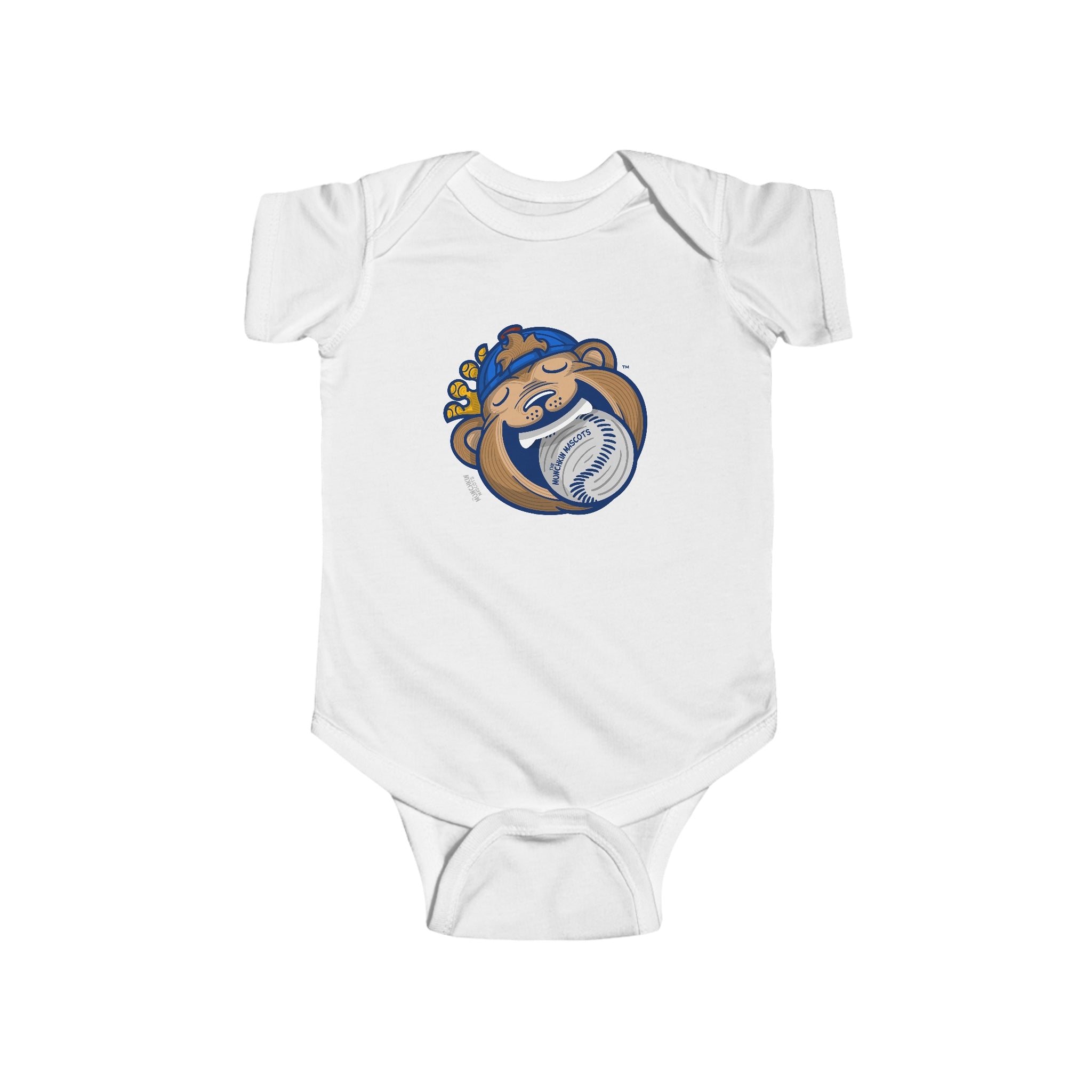 Infant Fine Jersey Bodysuit - Gameball Bite - Lil' Clark CHI Baseball