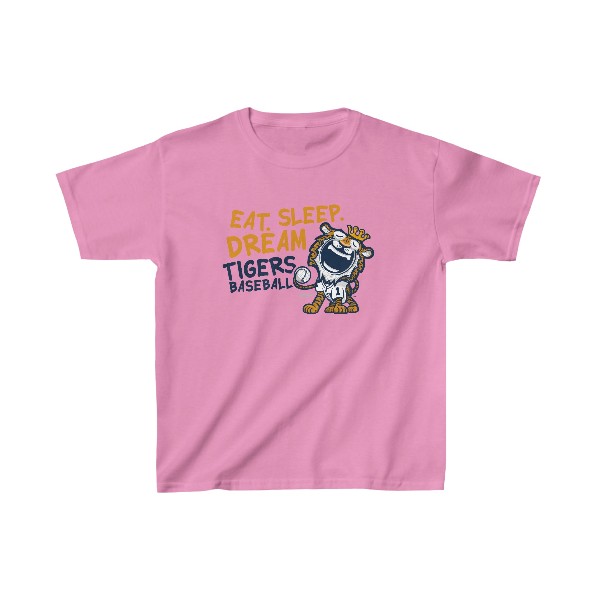 Kids Heavy Cotton™ Tee - Eat Sleep Dream - Lil' Paws DET Baseball