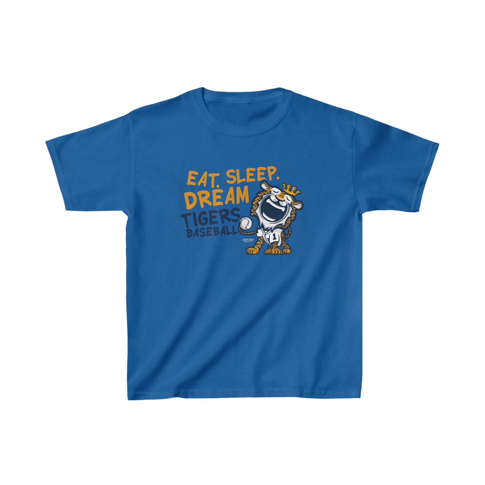 Kids Heavy Cotton™ Tee - Eat Sleep Dream - Lil' Paws DET Baseball