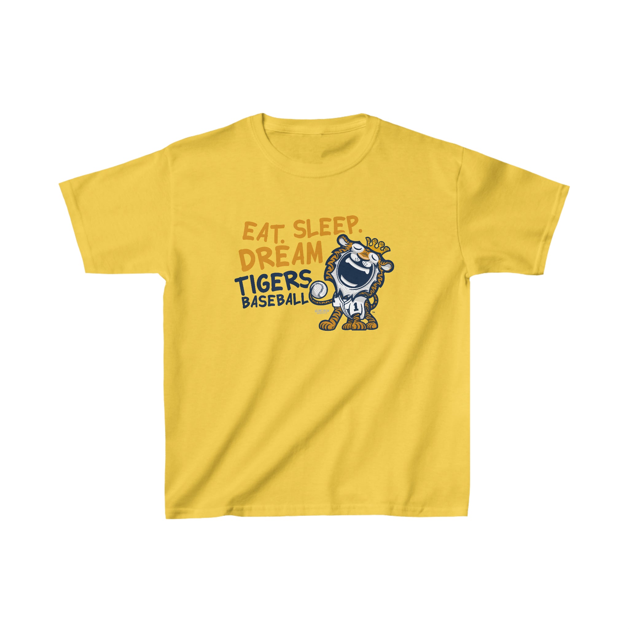 Kids Heavy Cotton™ Tee - Eat Sleep Dream - Lil' Paws DET Baseball