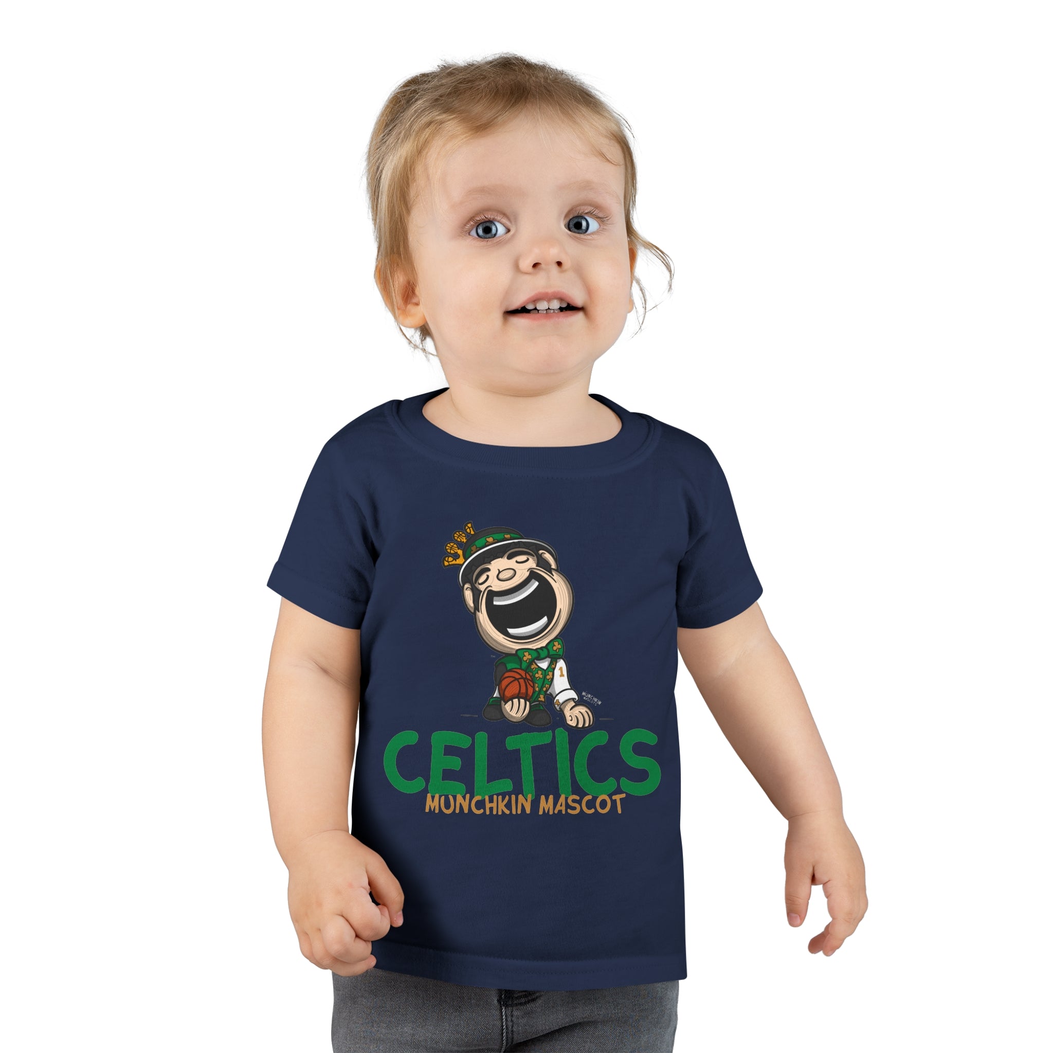 Toddler T-shirt - Munchkin Mascot - Lil' Lucky BOS Basketball