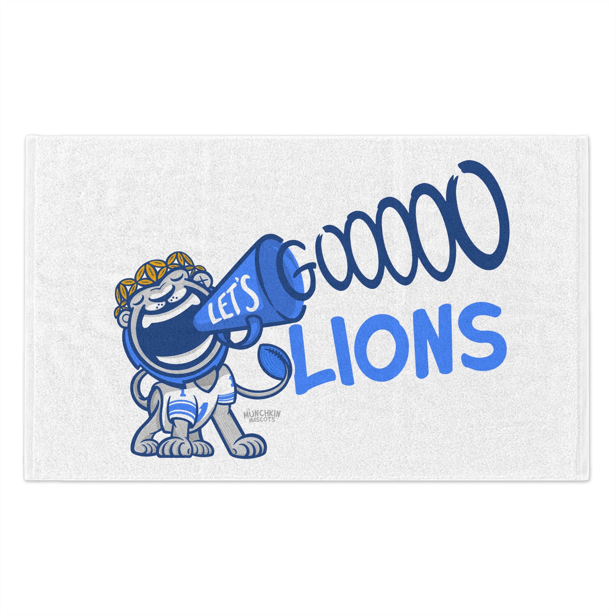 Rally Towel, 11x18 - Lets Go - Lil' Miss Roary DET Football