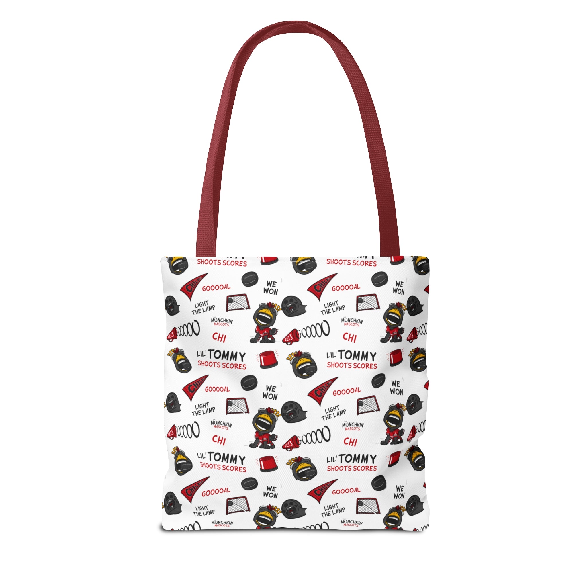 Tote Bag (AOP) - Pattern - Lil' Tommy CHI Hockey