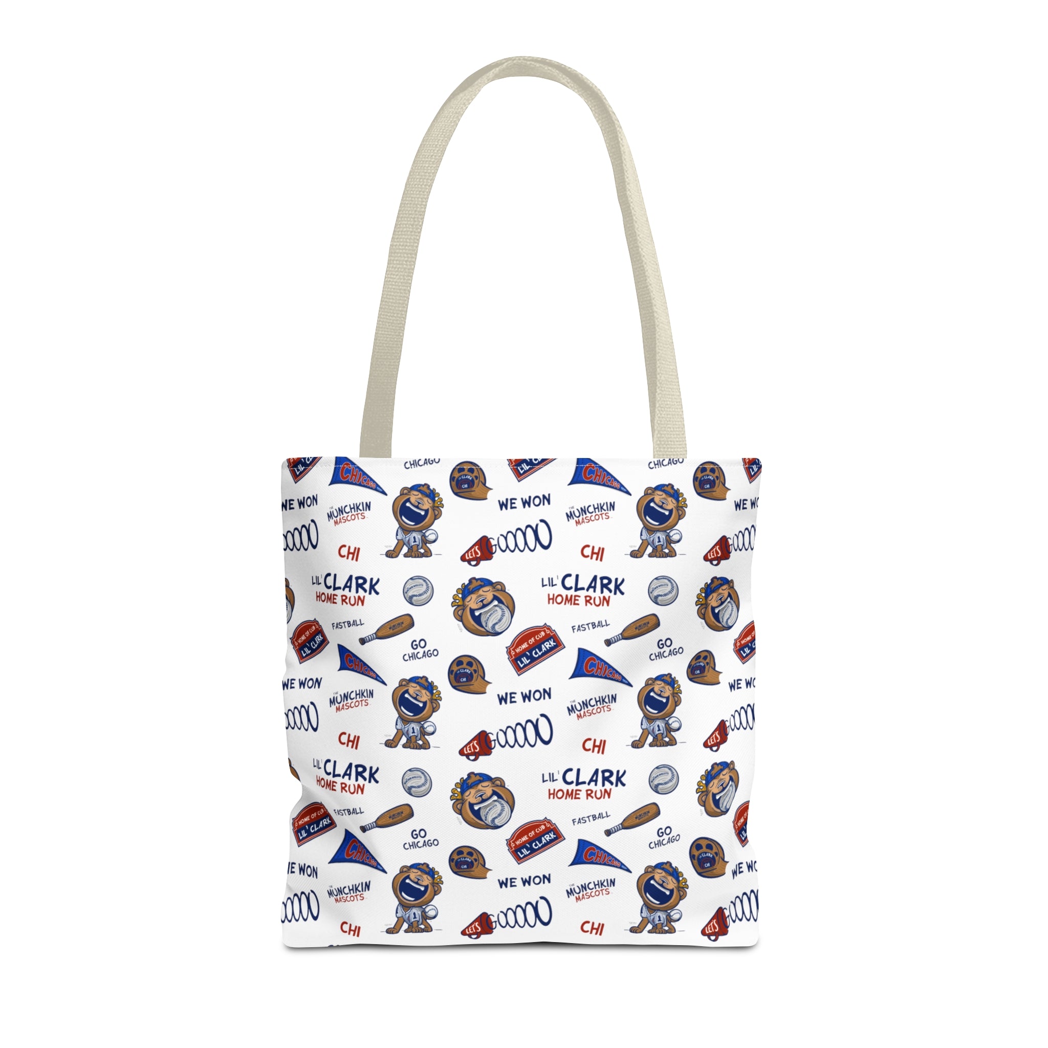 Tote Bag (AOP) - Pattern - Lil' Clark CHI Baseball