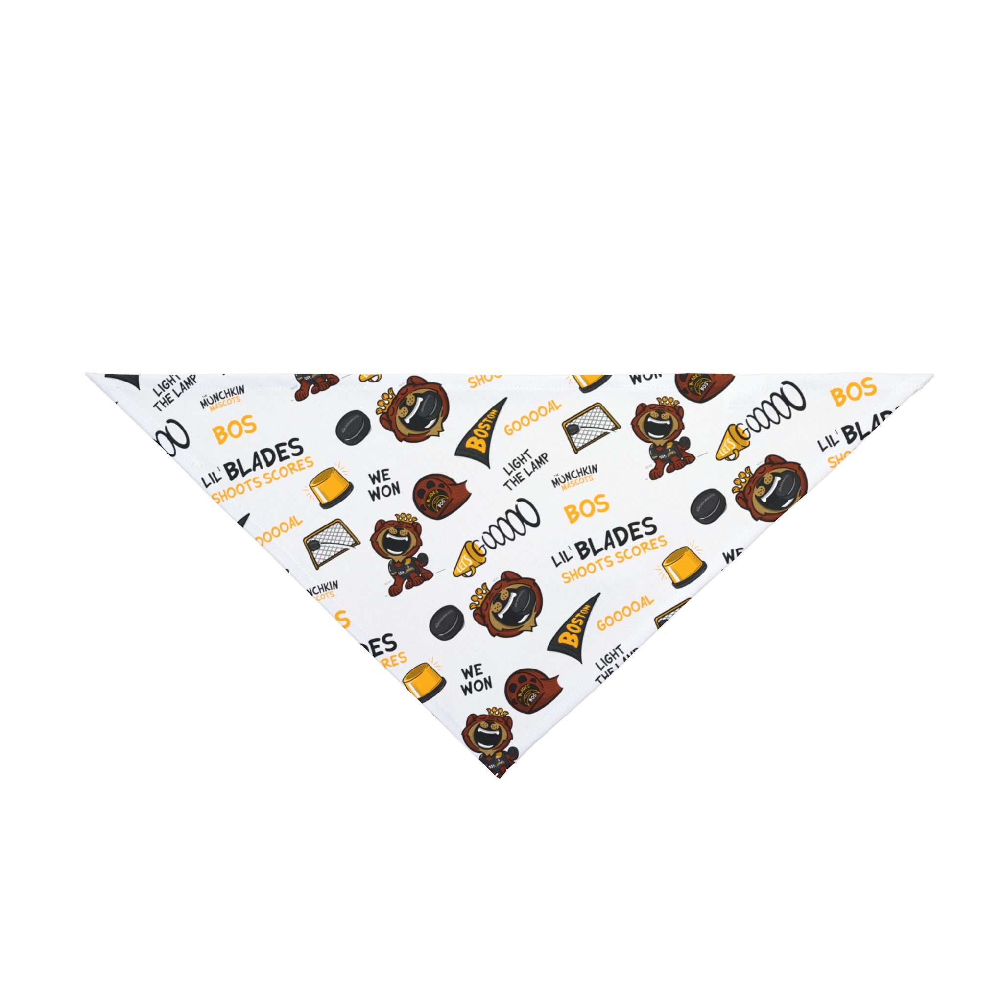 Pet Bandana - Pattern - Lil' Blades BOS Hockey