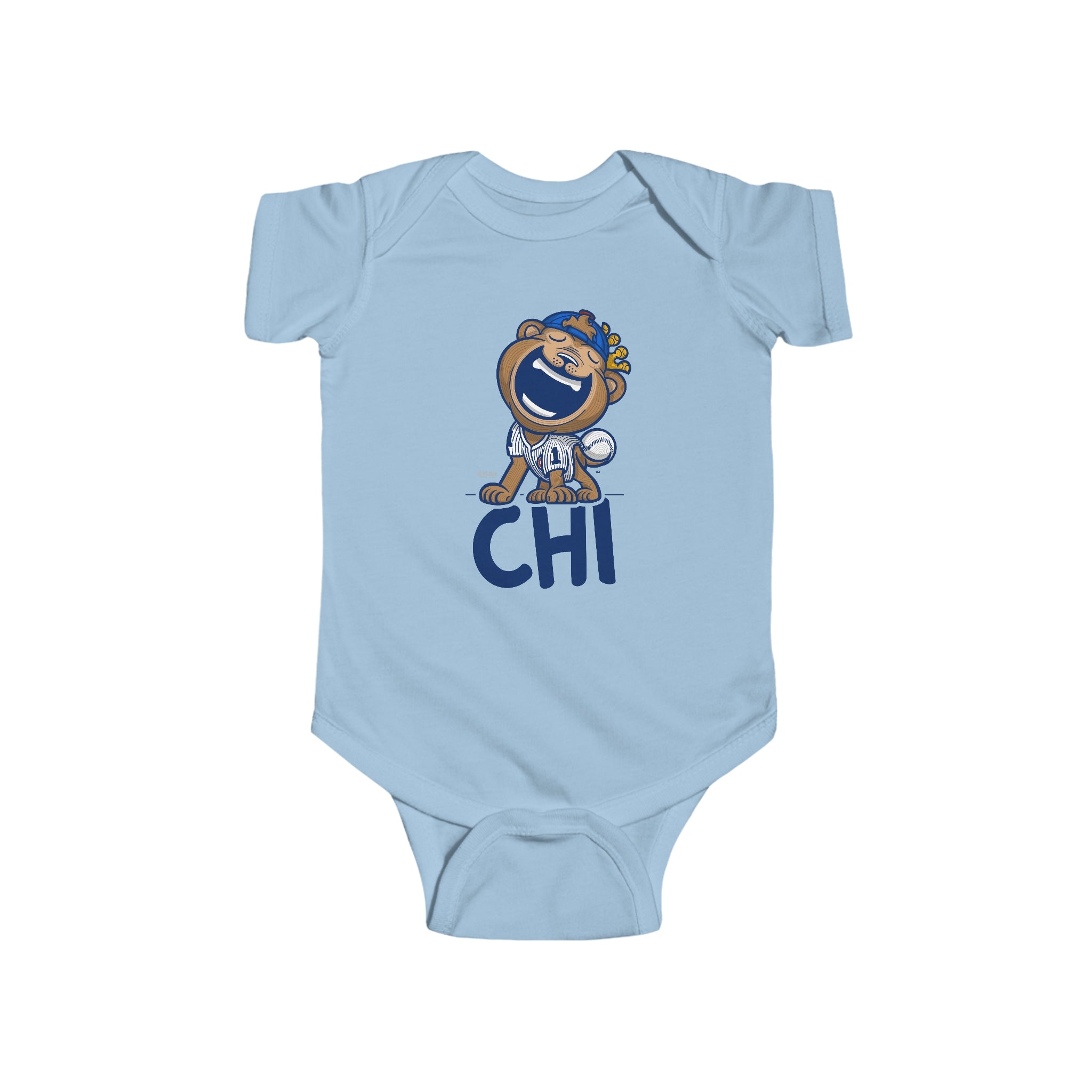 Infant Fine Jersey Bodysuit - CHI - Lil' Clark CHI Baseball