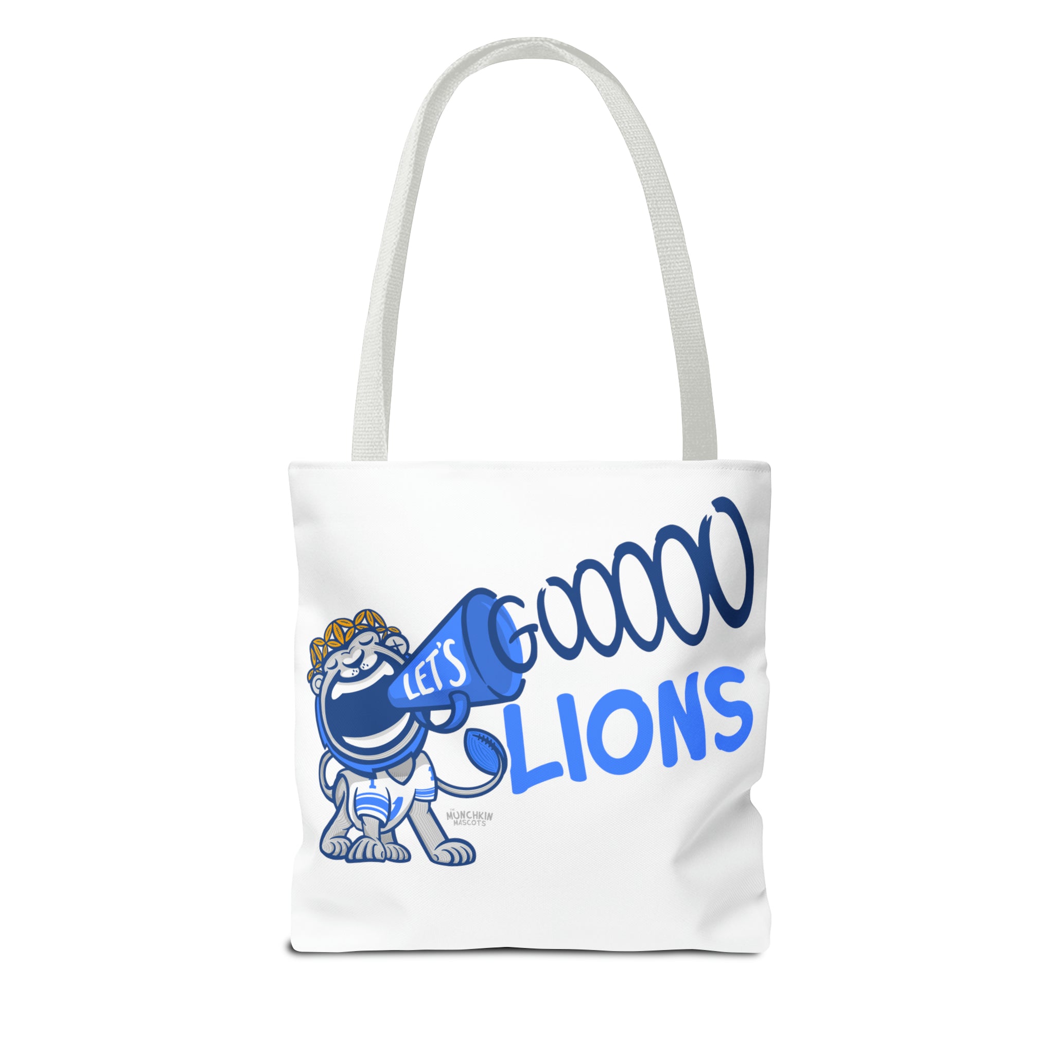 Tote Bag (AOP) - LOVE + Lets Go - Lil' Miss Roary DET Football