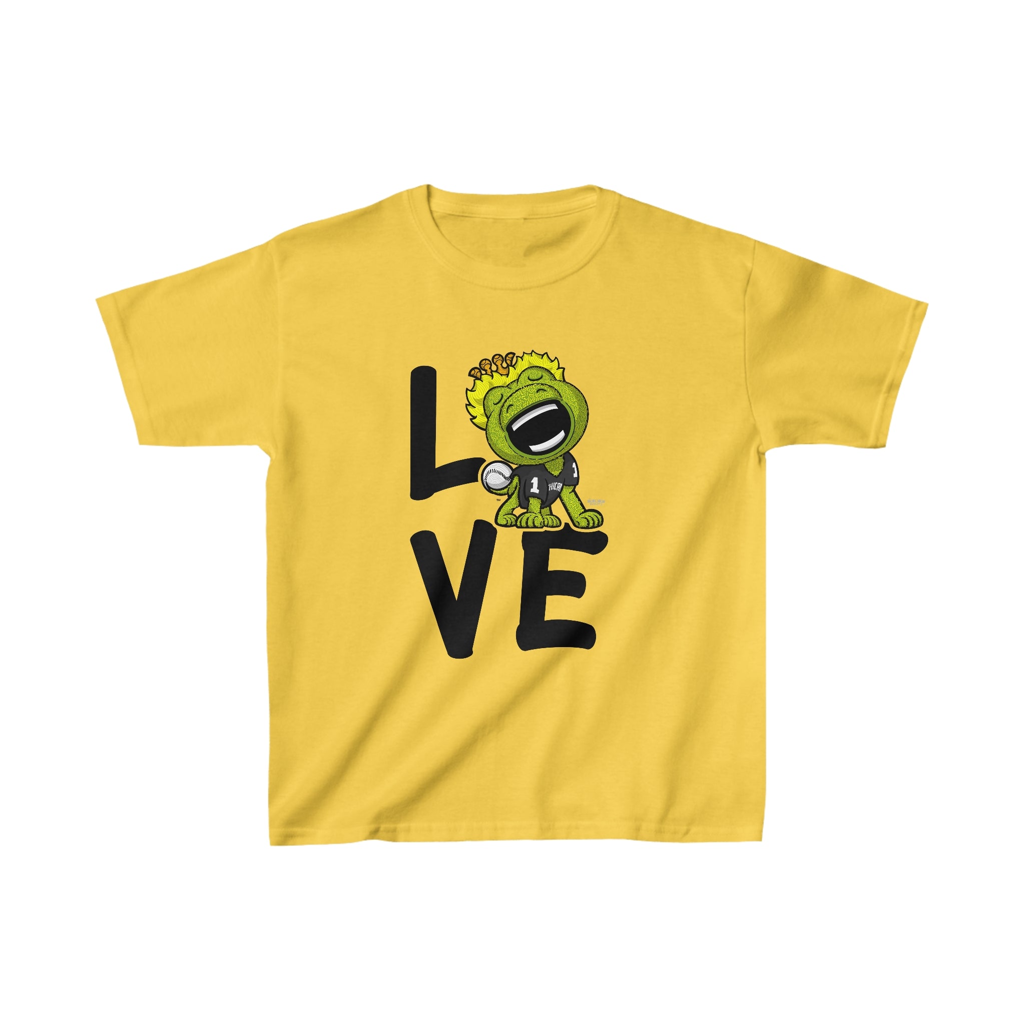 Kids Heavy Cotton™ Tee - LOVE - Lil' Southpaw CHI Baseball