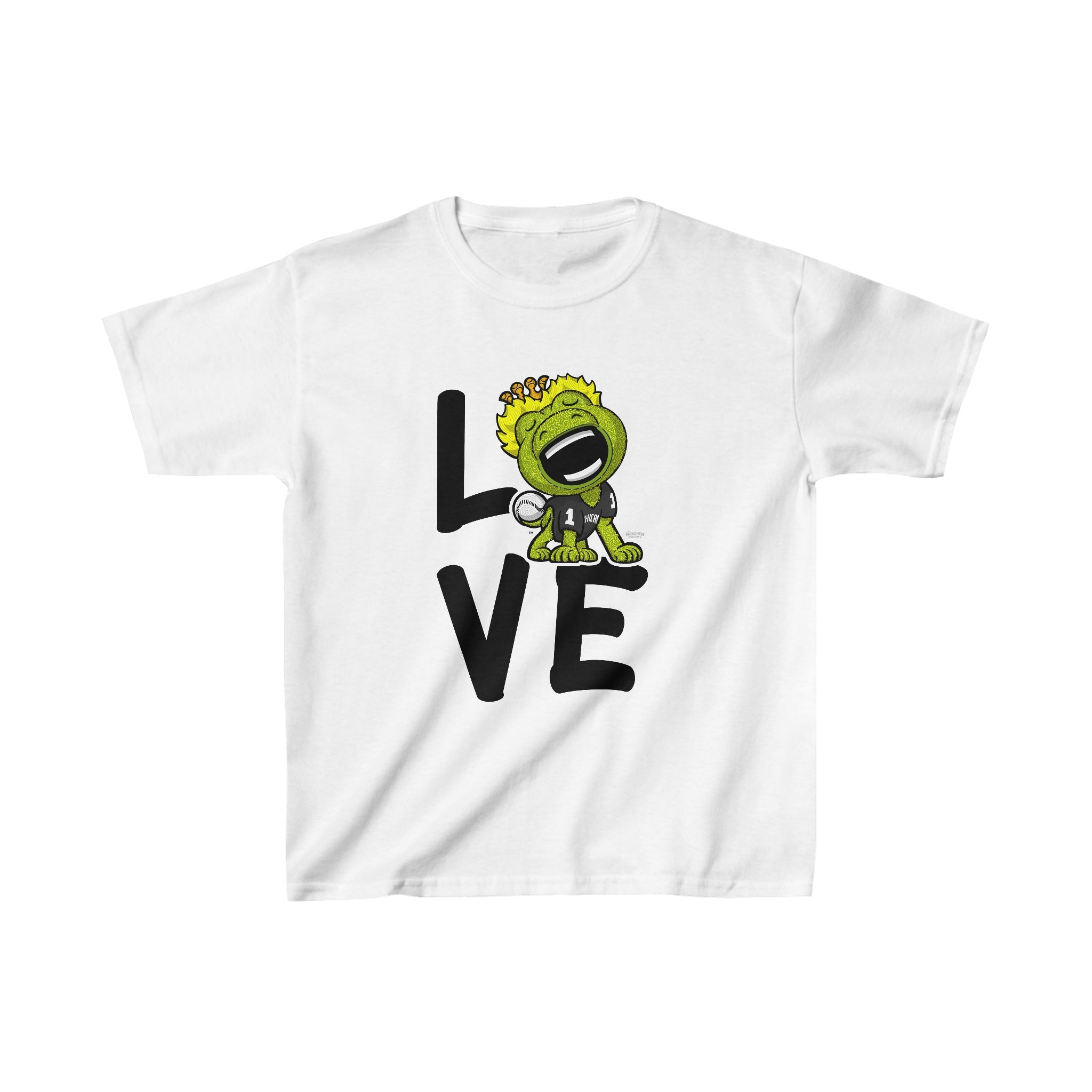 Kids Heavy Cotton™ Tee - LOVE - Lil' Southpaw CHI Baseball