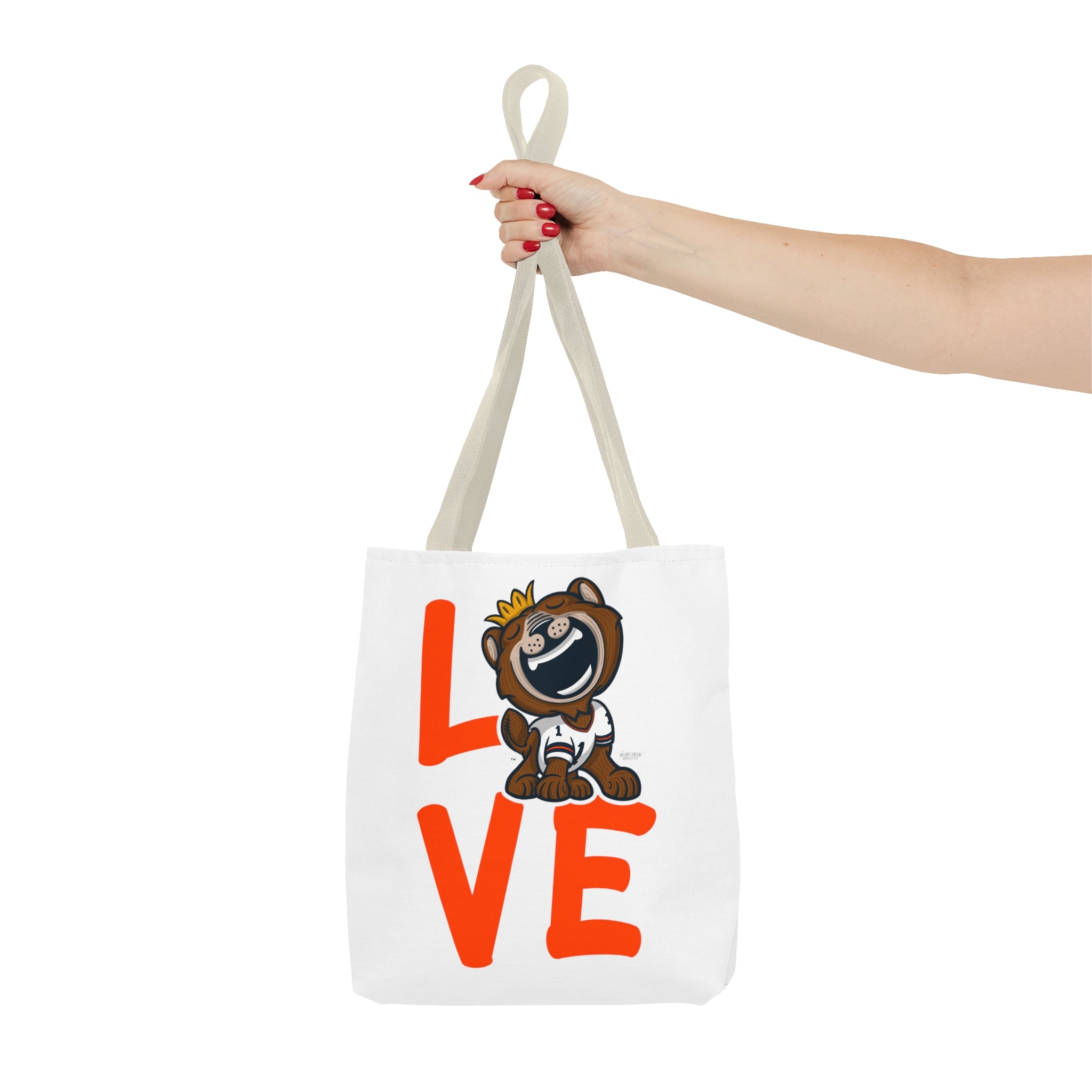 Tote Bag (AOP) - LOVE + Lets Go - Lil' Staley CHI Football