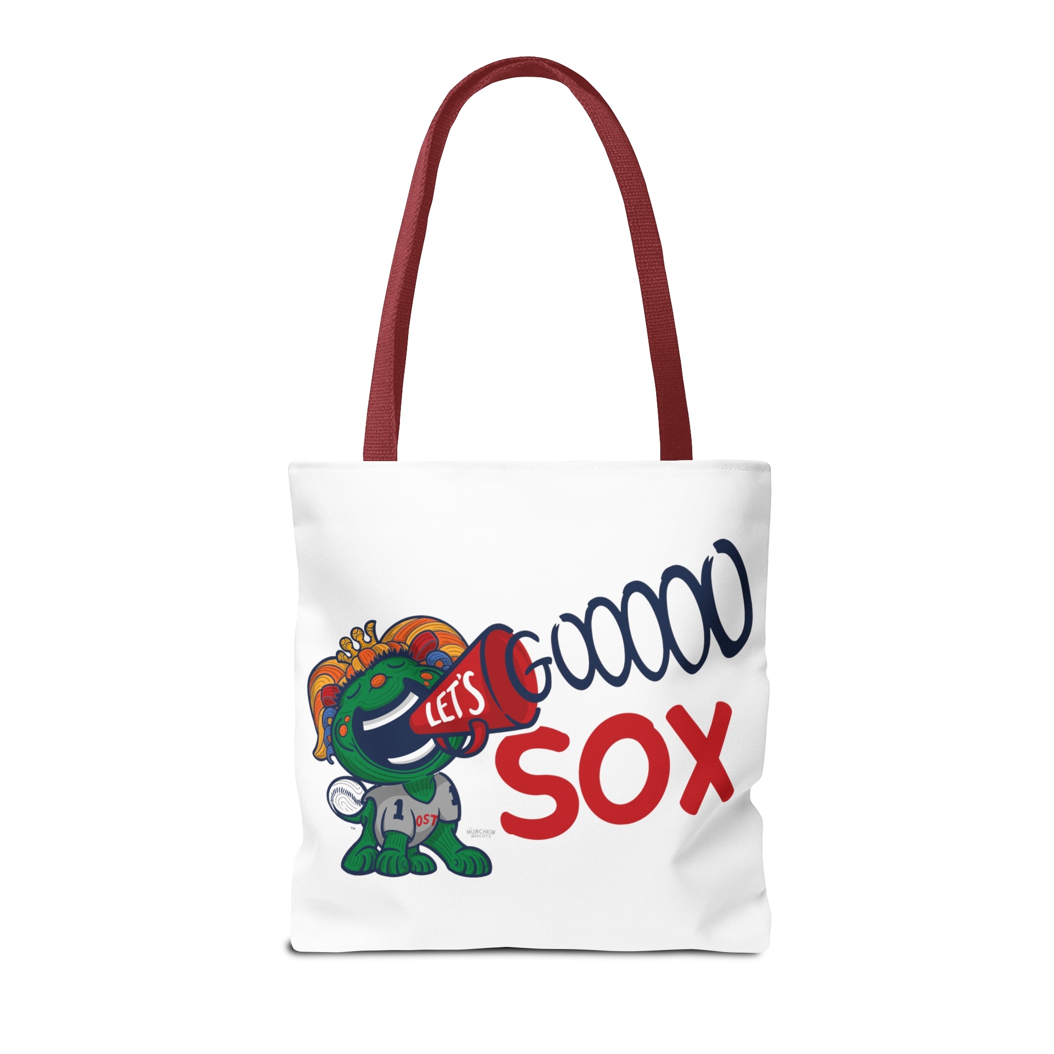 Tote Bag (AOP) - LOVE + Lets Go - Lil' Miss Tessie BOS Baseball