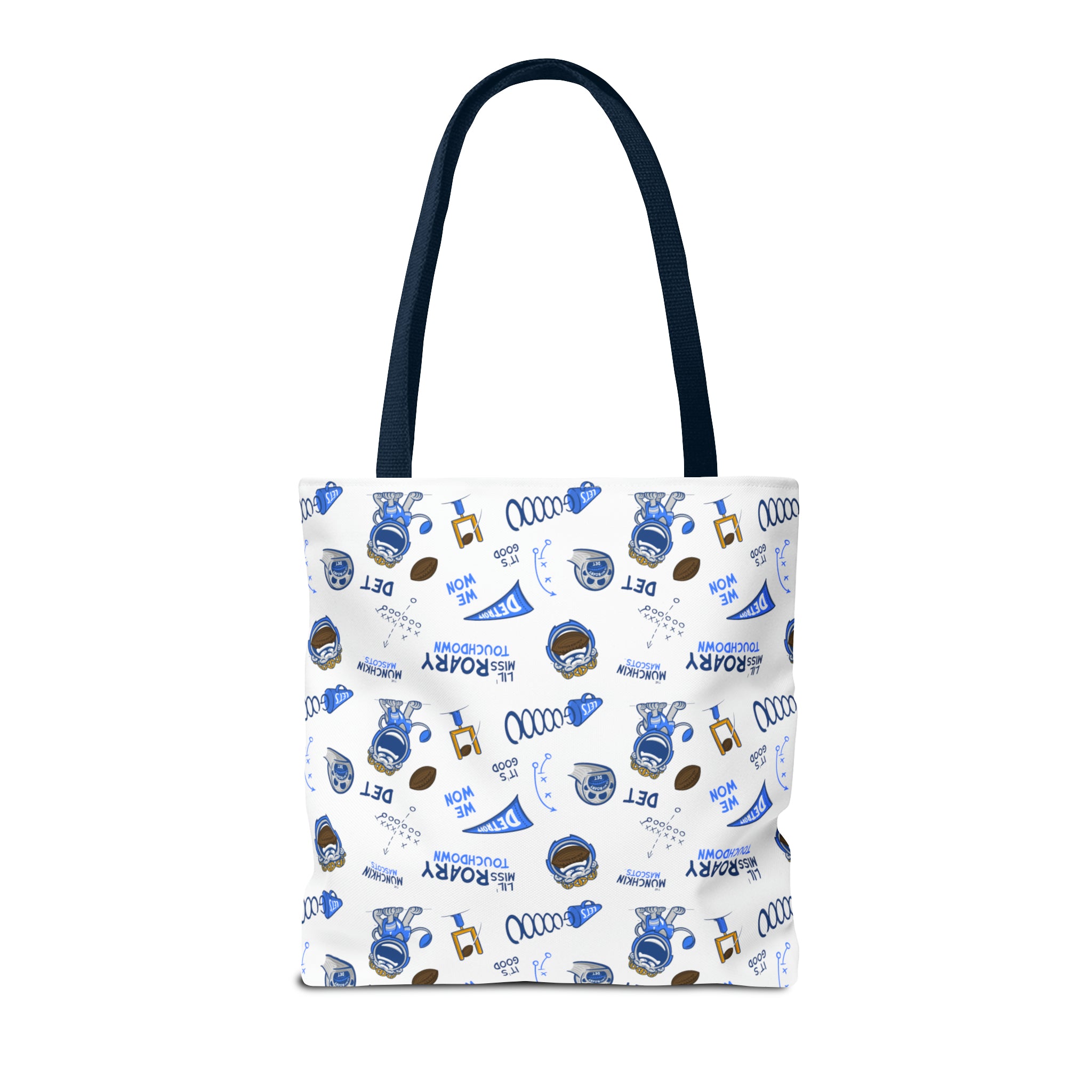 Tote Bag (AOP) - Pattern - Lil' Miss Roary DET Football