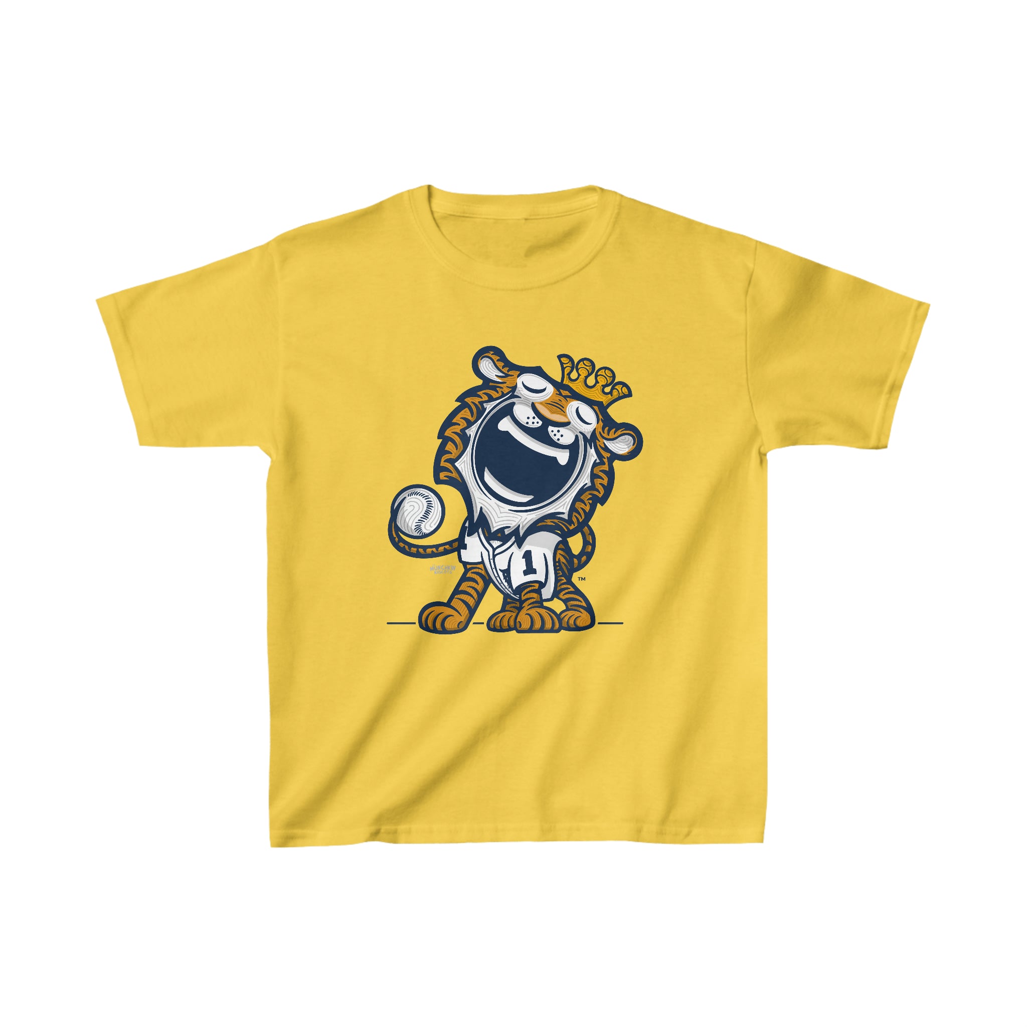 Kids Heavy Cotton™ Tee - Home Jersey - Lil' Paws DET Baseball