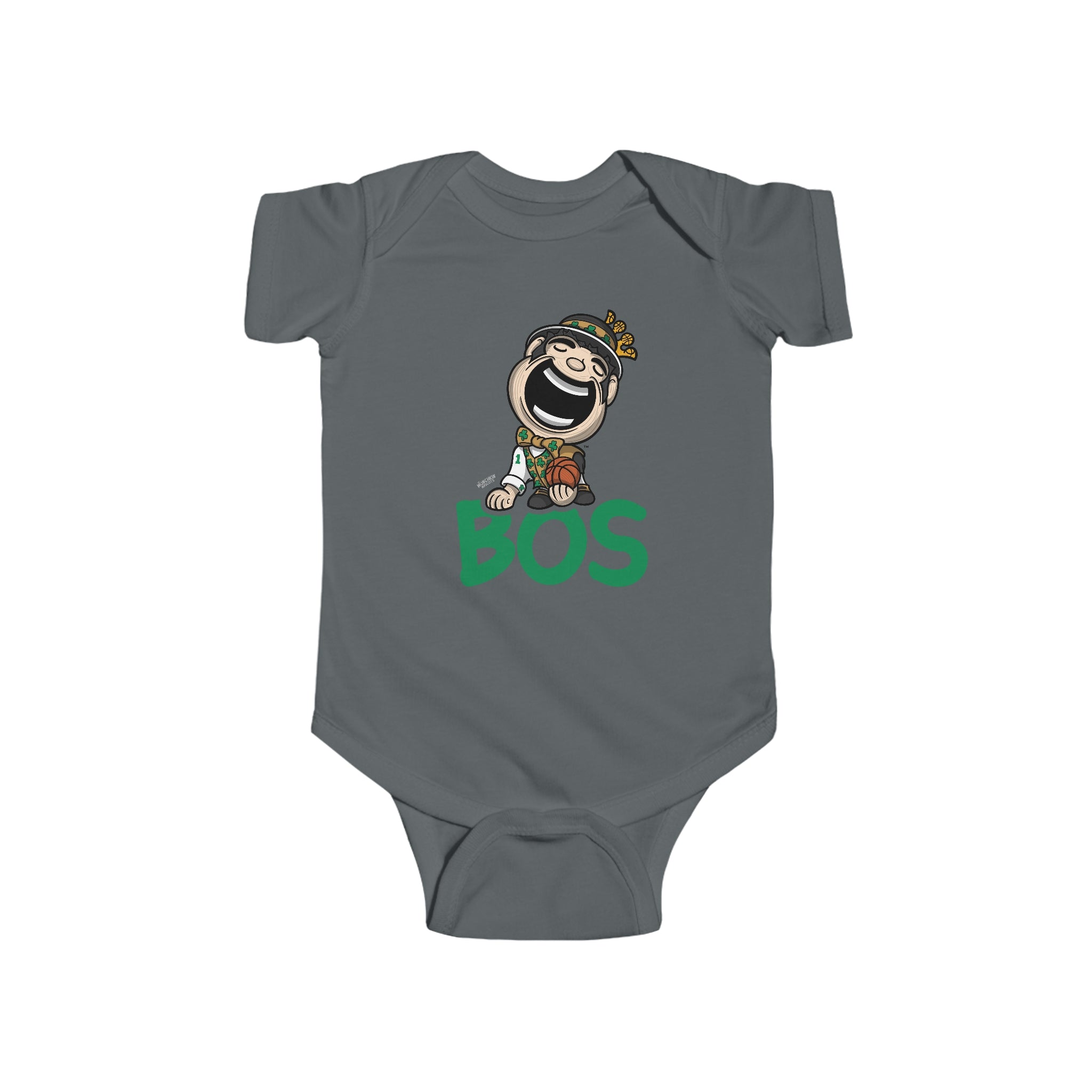 Infant Fine Jersey Bodysuit - BOS - Lil' Lucky BOS Basketball