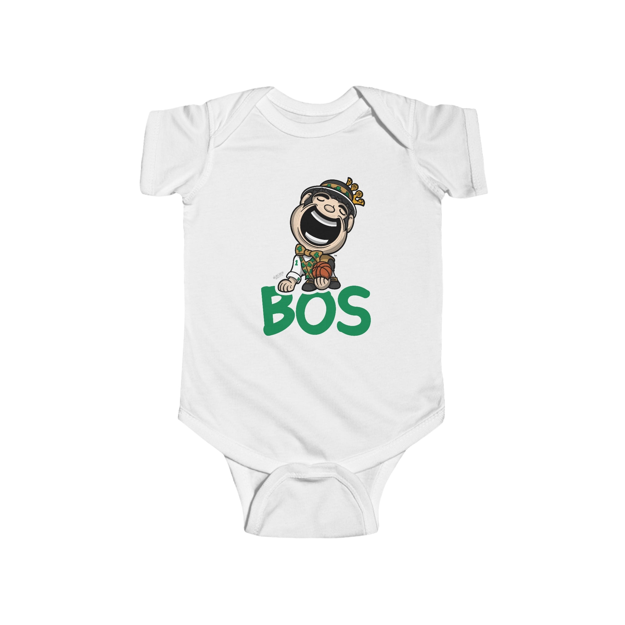 Infant Fine Jersey Bodysuit - BOS - Lil' Lucky BOS Basketball