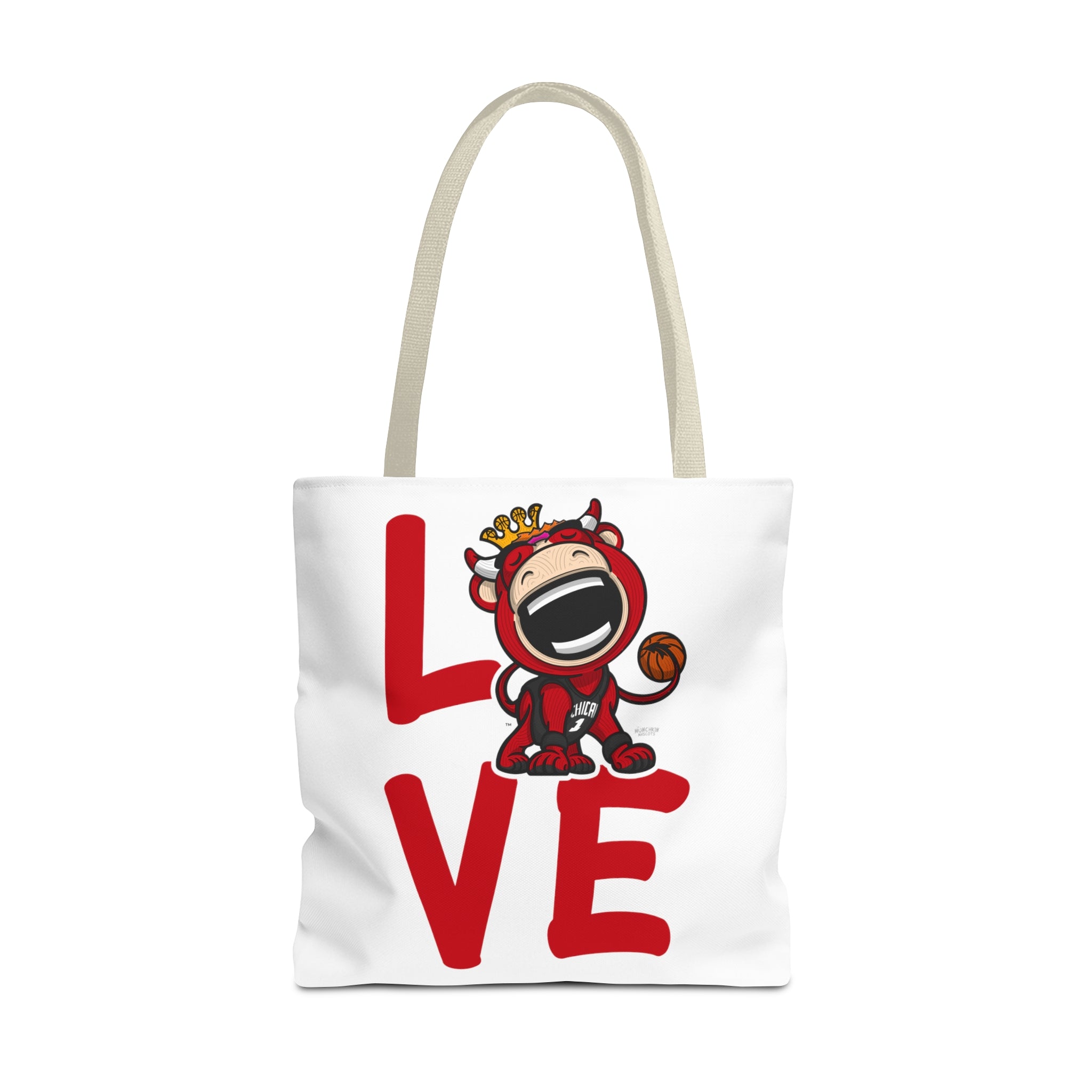 Tote Bag (AOP) - LOVE + Lets Go - Lil' Benny CHI Basketball