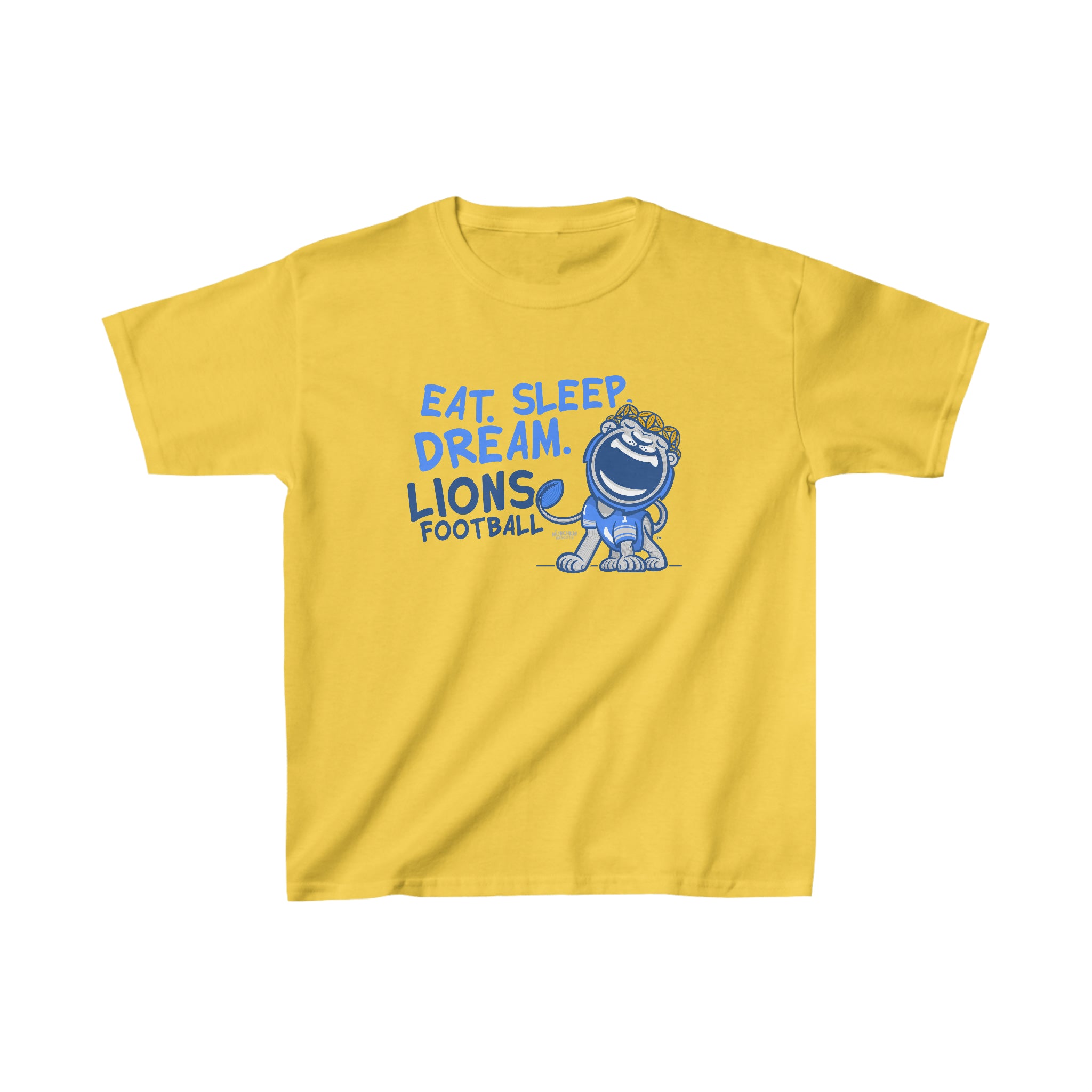 Kids Heavy Cotton™ Tee - Eat Sleep Dream - Lil' Miss Roary DET Football