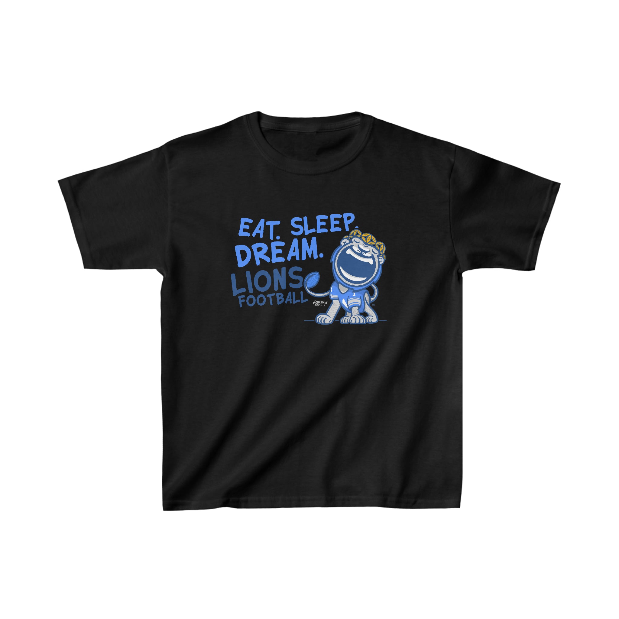 Kids Heavy Cotton™ Tee - Eat Sleep Dream - Lil' Miss Roary DET Football