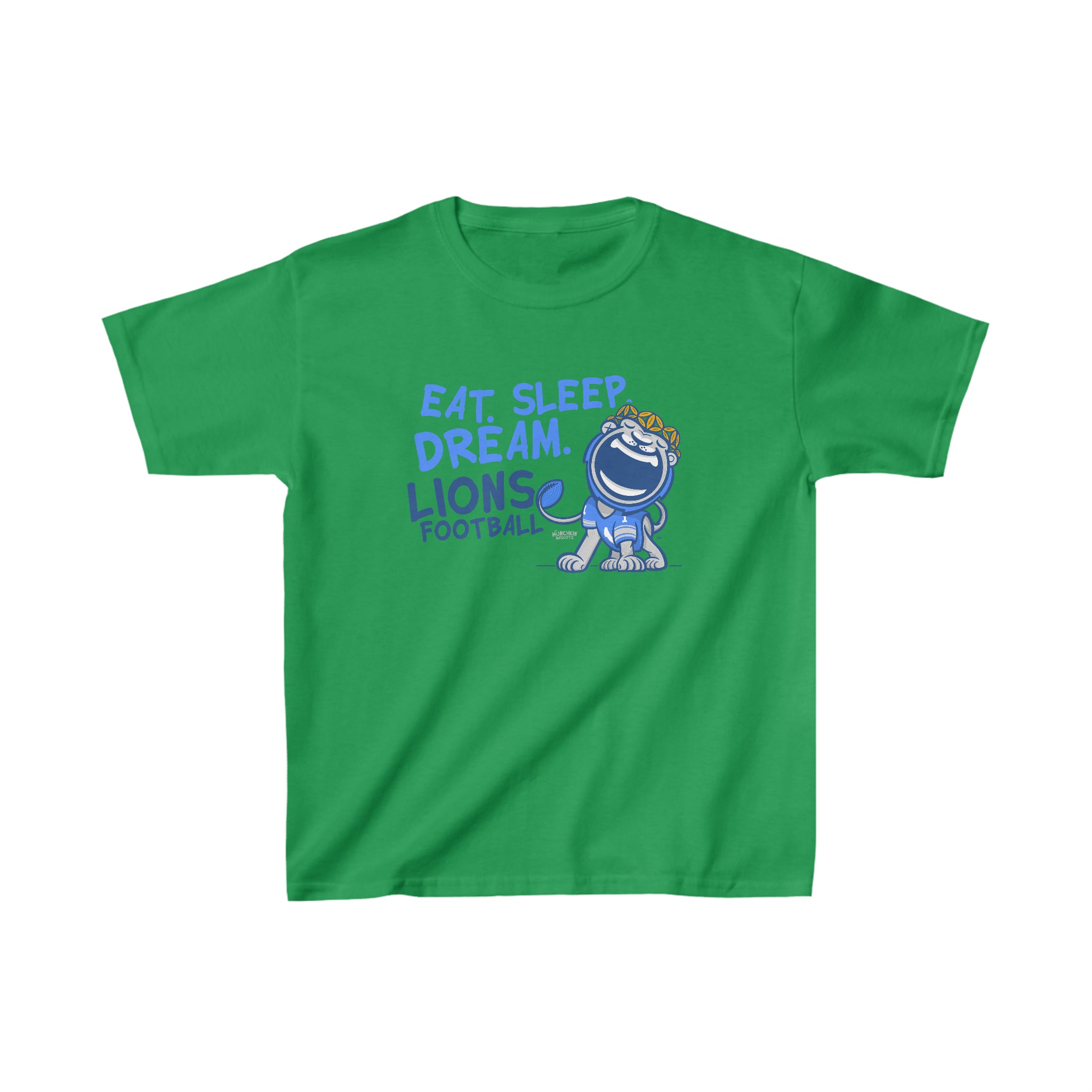 Kids Heavy Cotton™ Tee - Eat Sleep Dream - Lil' Miss Roary DET Football