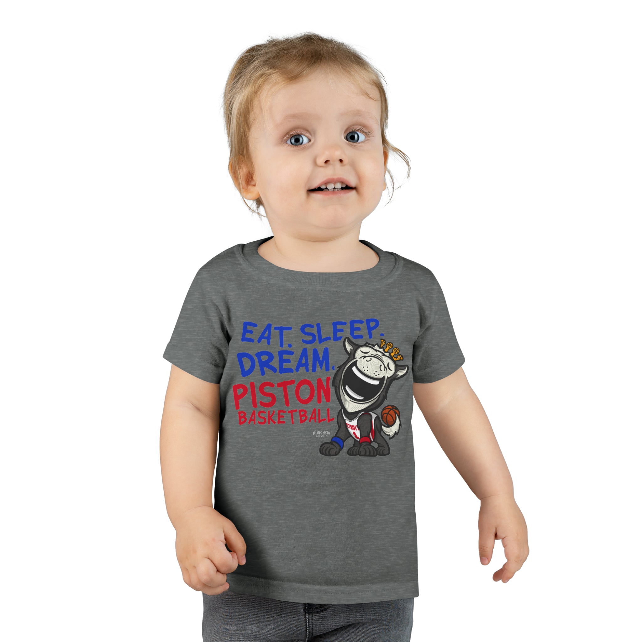 Toddler T-shirt - Eat Sleep Dream - Lil' Hooper DET Basketball