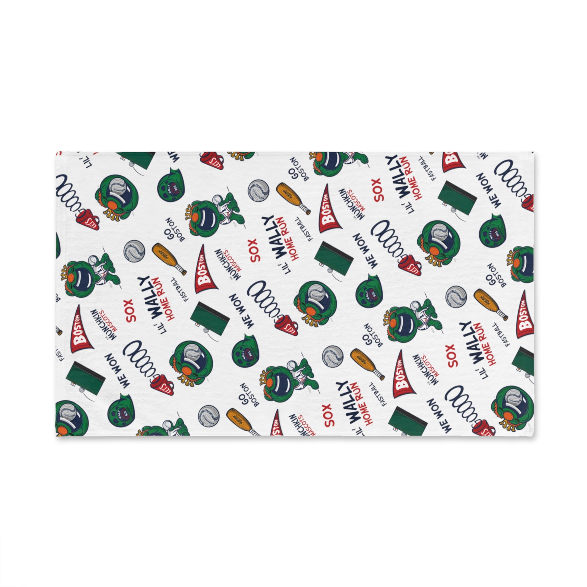 Hand Towel - Pattern - Lil' Wally BOS Baseball